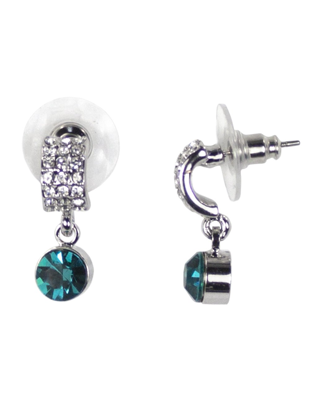 Swarovski Crystal Dahlia Drop Earrings for Women - Elegant Party Jewelry