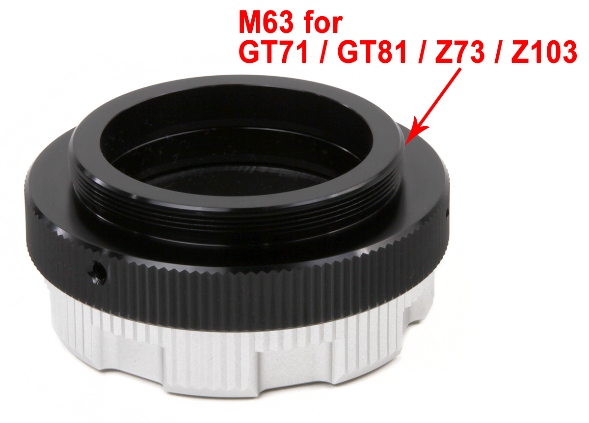 Zenithstar 71 Rotolock M63 Adapter (2-Pack) - F ROTO A63SL for Telescope Accessories - Perfect for Astronomy Enthusiasts & Stargazing