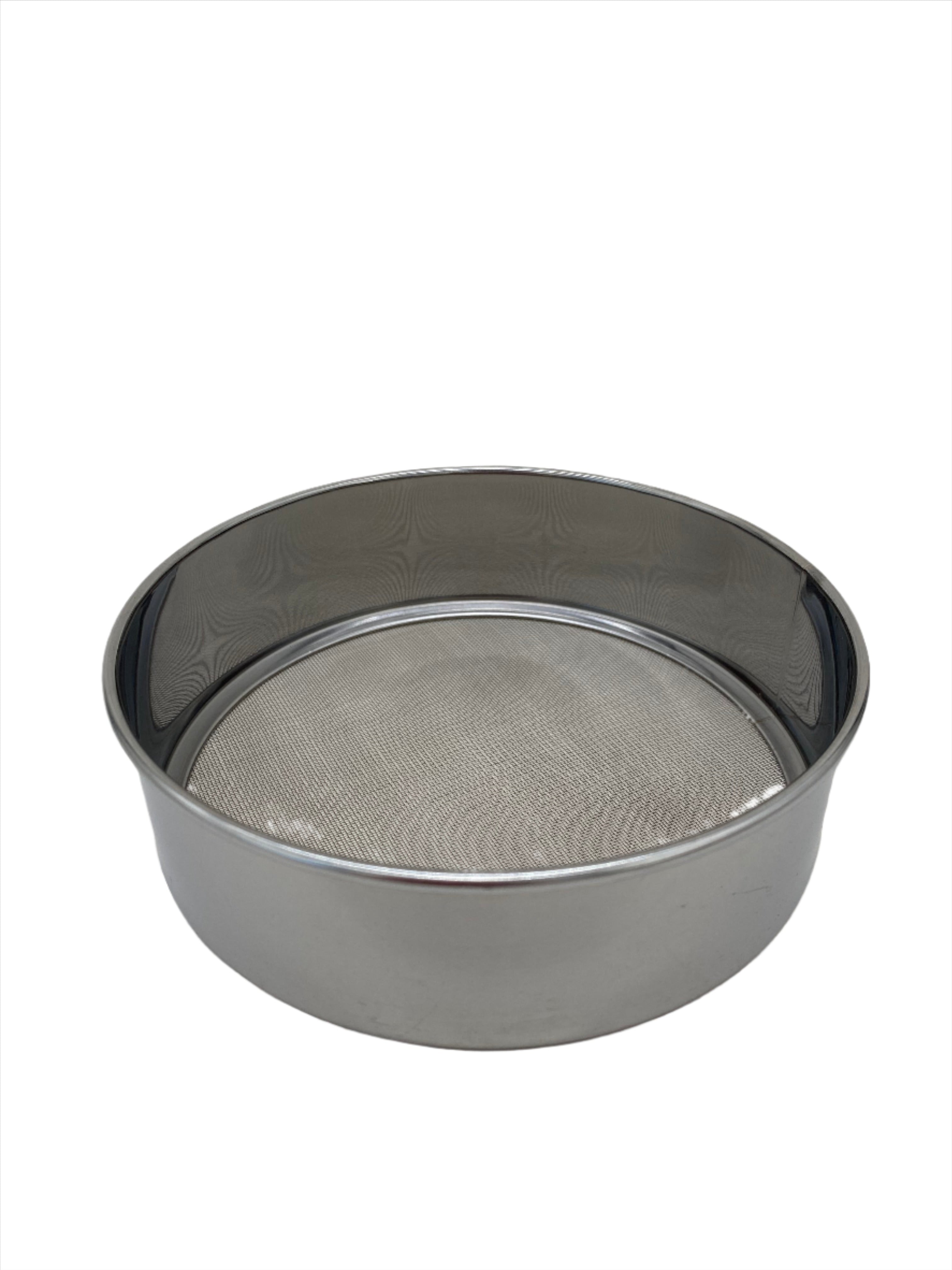 5.75x1.75 Inch Stainless Steel Flour Sifter - Fine Mesh Baking Sieve for Cake, Bread & Pastry - Perfect for Home Bakers & Professional Kitchens