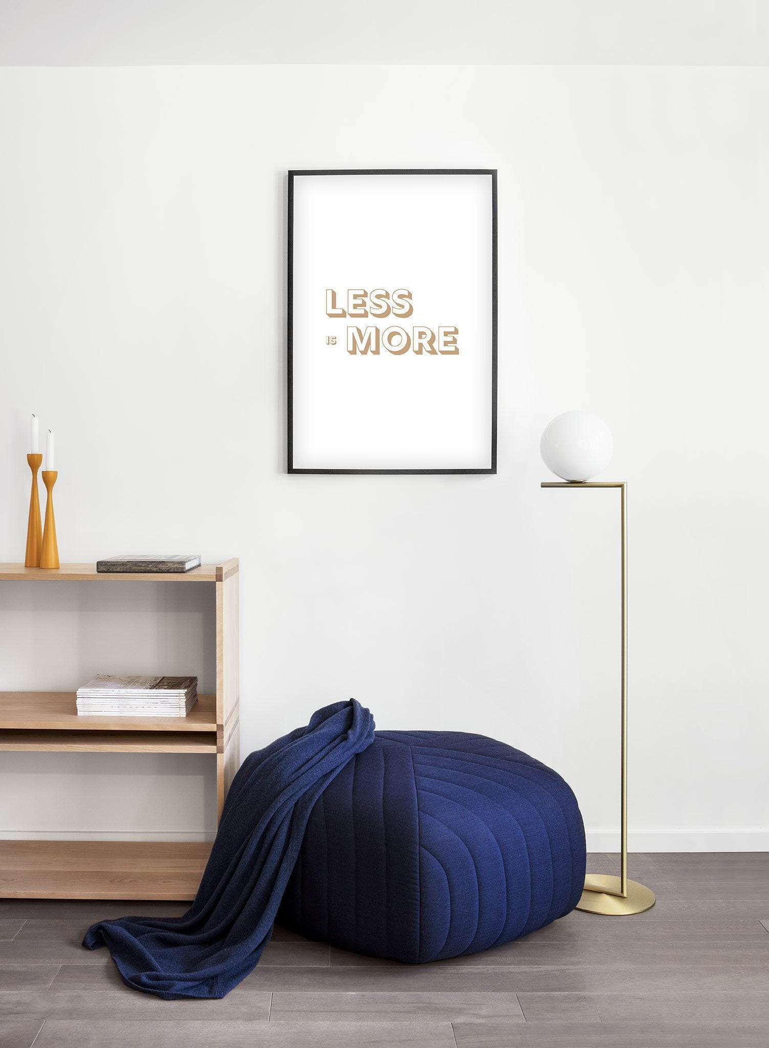 Minimalist Wall Art Poster - Modern Home Decor for Living Room, Bedroom & Office - Less is More Design