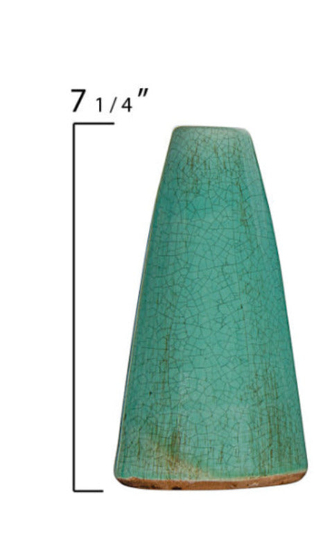 Handmade Green & Blue Terracotta Vases - Decorative Plant Pots for Home & Garden Decor - Perfect for Succulents, Flowers & Indoor Plants