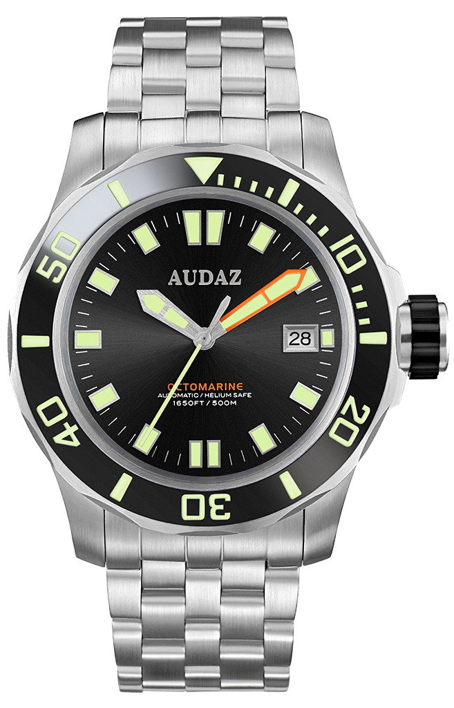 Audaz Octomarine ADZ 2070 01 - Premium Diving Watch for Men, Waterproof Chronograph with Date Display | Perfect for Scuba Diving, Snorkeling & Water Sports