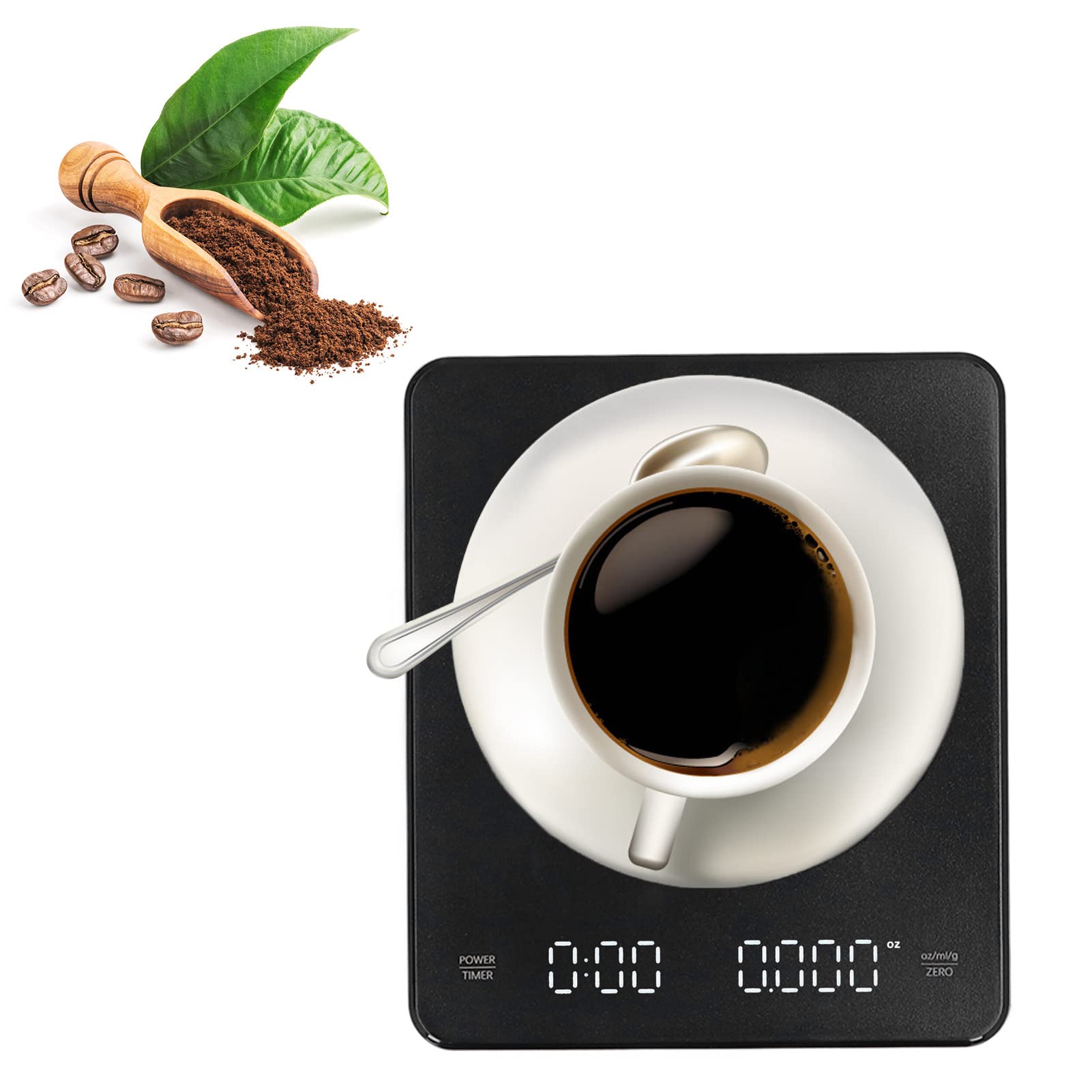 BestAlice Digital Kitchen Scale - 3Kg/0.1g High Precision USB Rechargeable Food Scale for Baking, Cooking & Coffee Brewing | Perfect for Home Kitchen, Coffee Shops & Professional Chefs