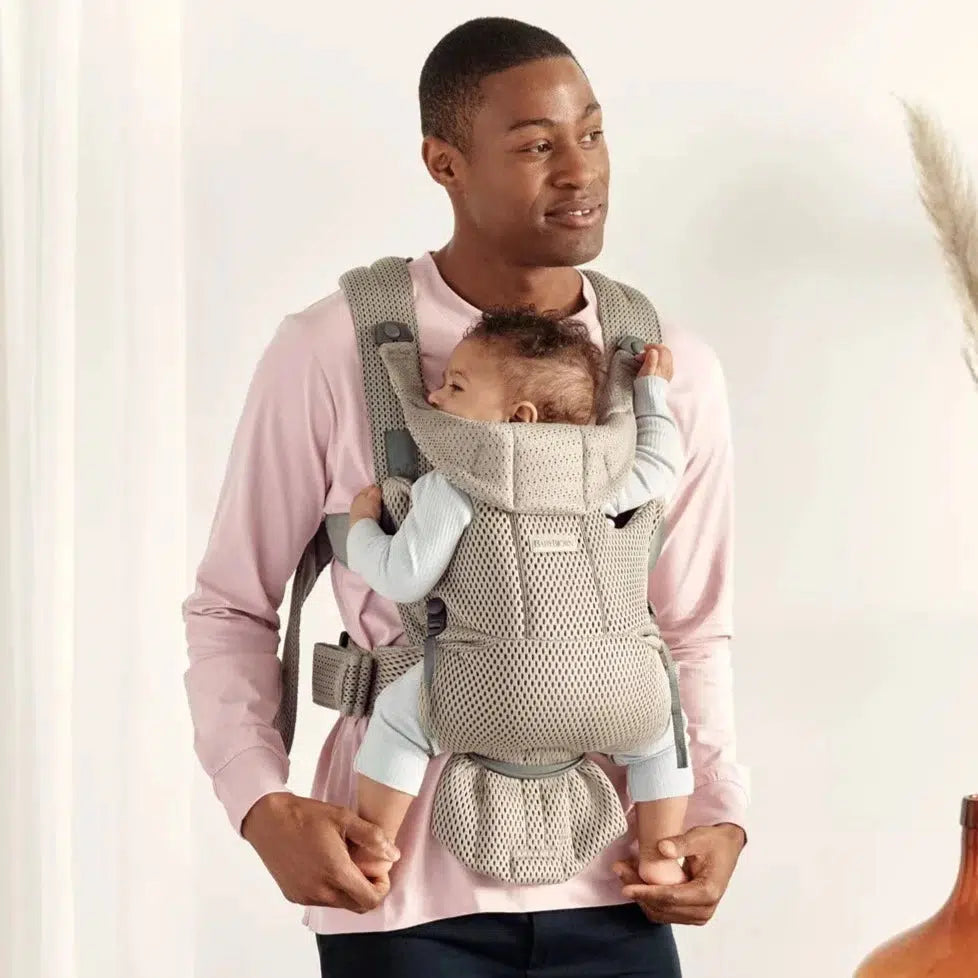Baby Bjorn Baby Carrier Free - Grey Beige | Ergonomic Infant Carrier for Hands-Free Parenting | Perfect for Hiking, Shopping & Travel