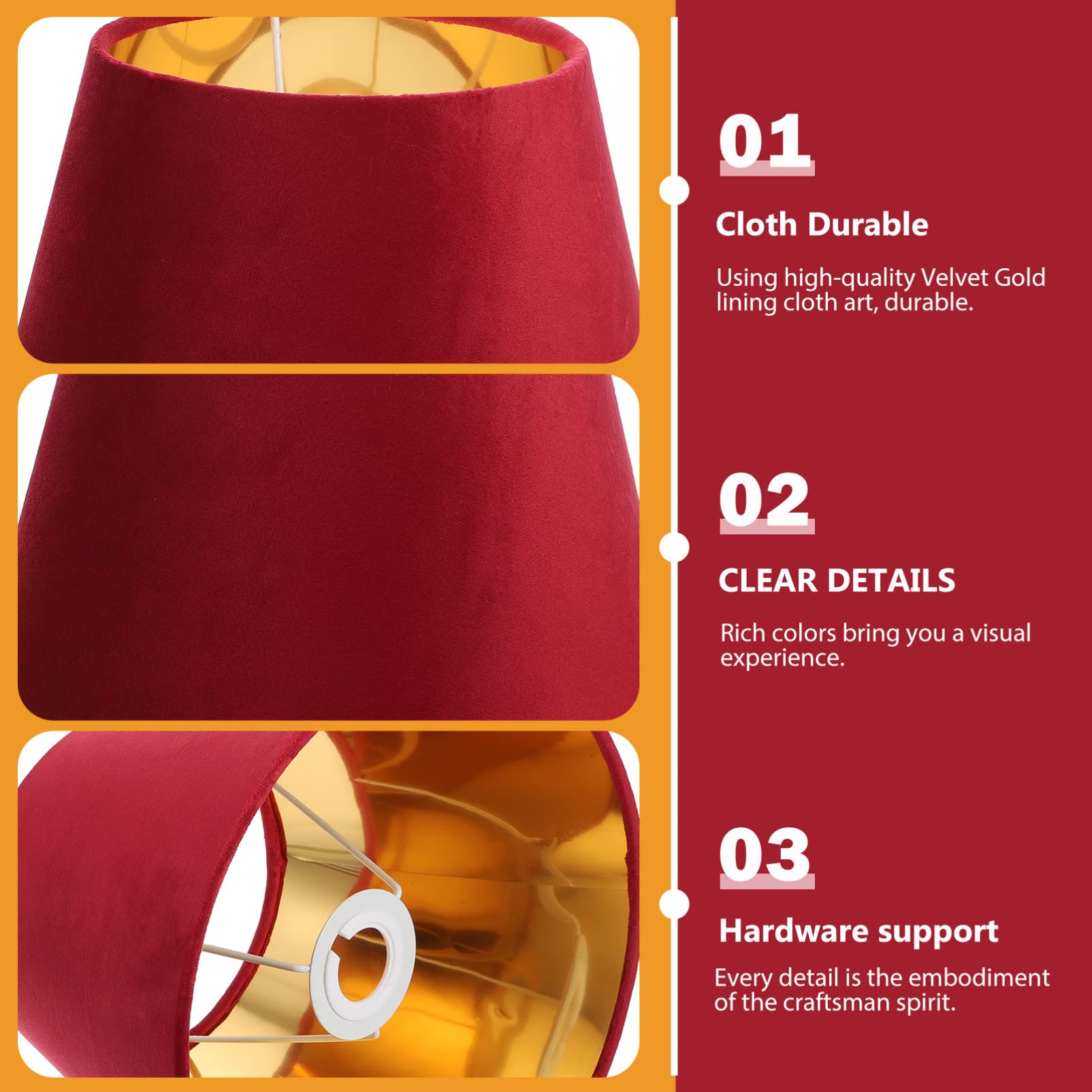 Beaupretty Small White Lamp Shade - Replacement Fabric Cloth Light Cover for Table Lamps & Floor Lights, Clip-On Boho Style, E27 Base - Perfect for Bedroom, Living Room, and Office Decor