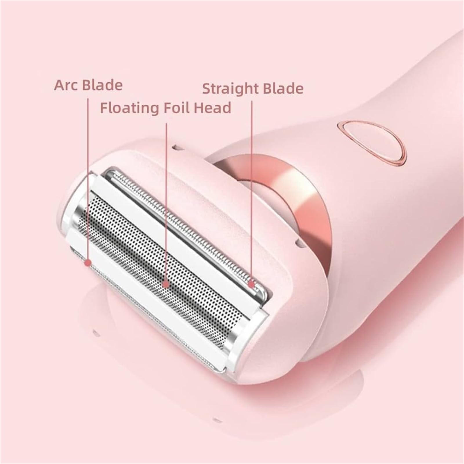 Elunara Silkglide Pro 3.0 Electric Razor for Women - 2-in-1 Rechargeable Shaver with Pink & Blue Blades - Smooth Legs, Underarms & Bikini Line - Perfect for Travel, Gym & Everyday Use
