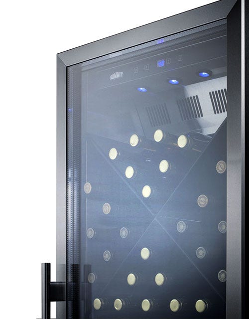 Summit 80 Bottle Single Zone Wine Cooler - Premium Wine Refrigerator for Home & Commercial Use | Perfect for Wine Cellars, Restaurants & Bars