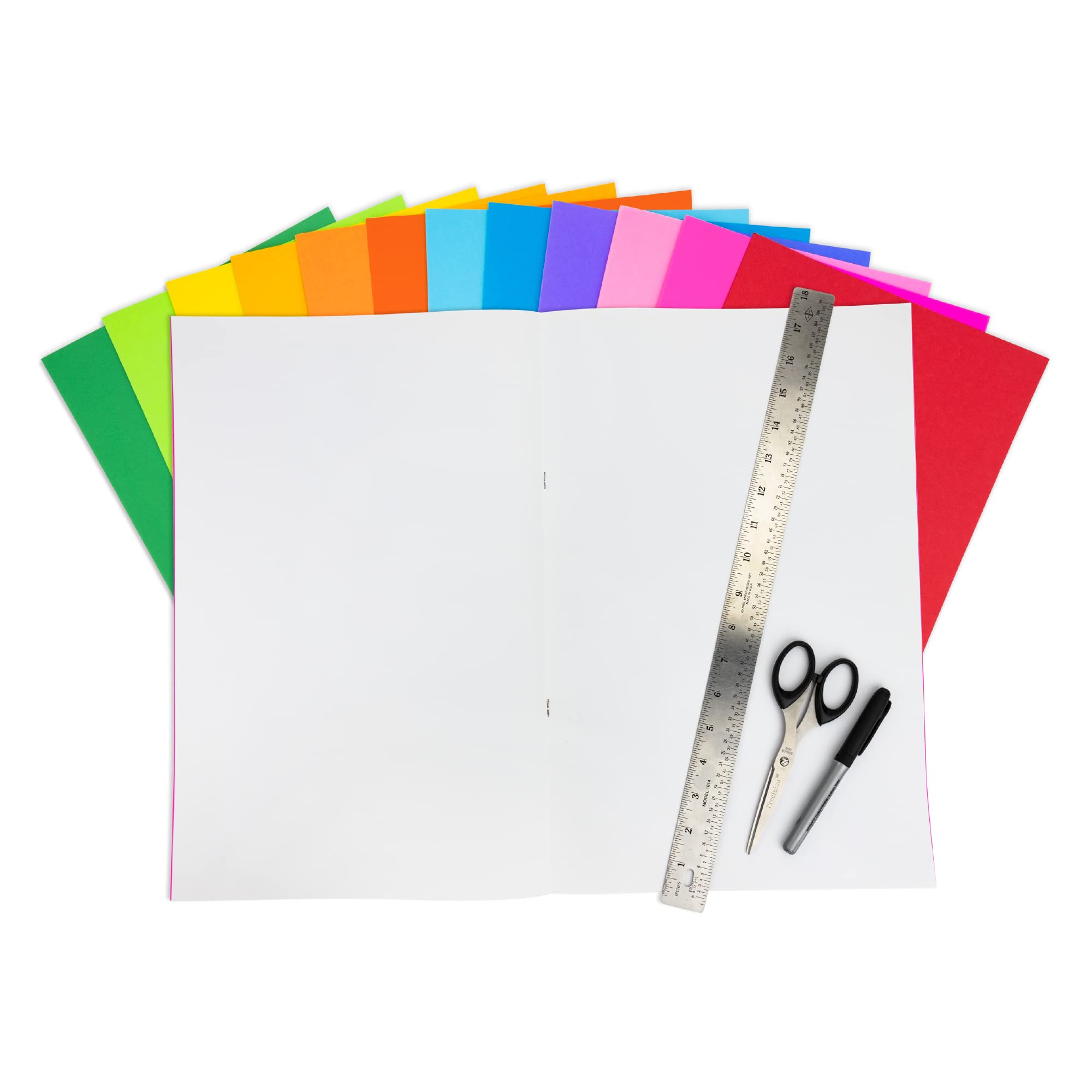 Hygloss 11x17 Blank Books 6 Pack - Assorted Colors for Drawing, Writing & Crafts