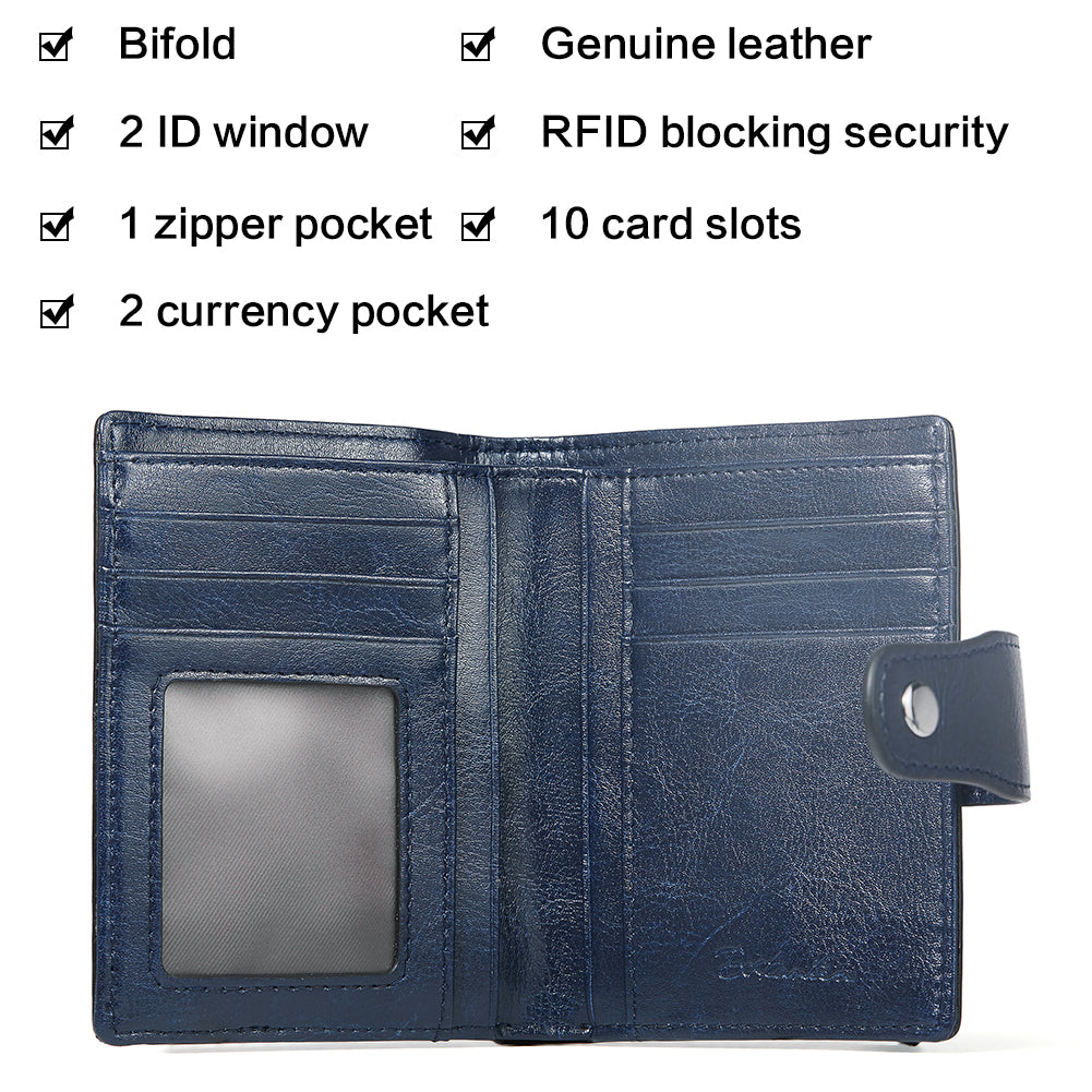 Handcrafted Genuine Leather Wallet for Men & Women - Premium Hand Tooled Bifold Wallet - Perfect for Everyday Use, Travel & Gifts