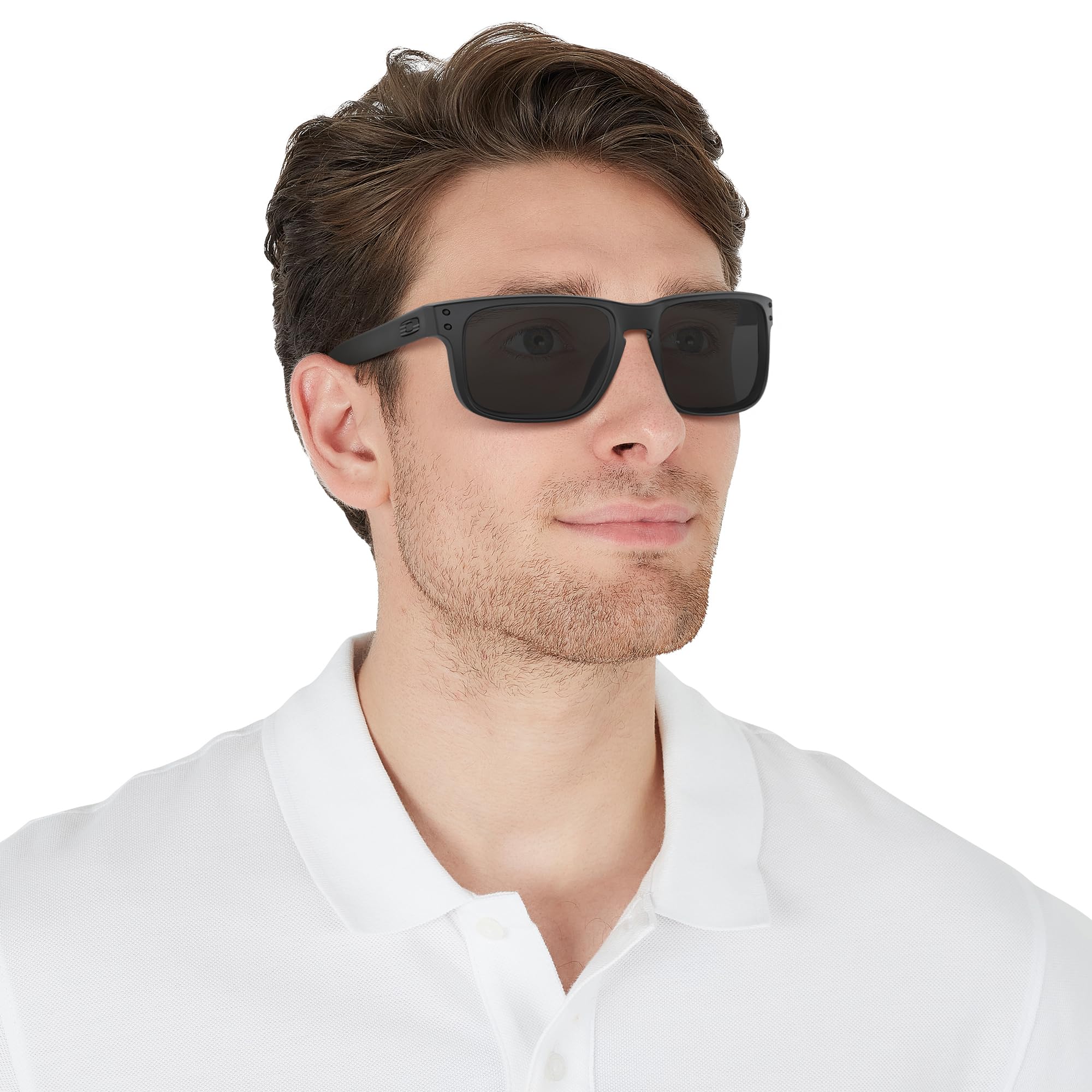 Oakley Men's Oo9102 Holbrook Square Sunglasses - Polarized UV Protection, Lightweight Frame for Outdoor Sports & Driving