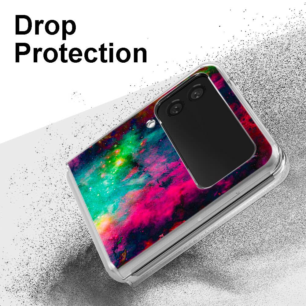 Samsung Galaxy Z Flip 4 5G Case - Colorful Universe Sky Anti-Scratch Hard Protective Cover | Shockproof & Durable Phone Case for Samsung Z Flip 4 | Perfect for Everyday Use, Travel & Outdoor Activities