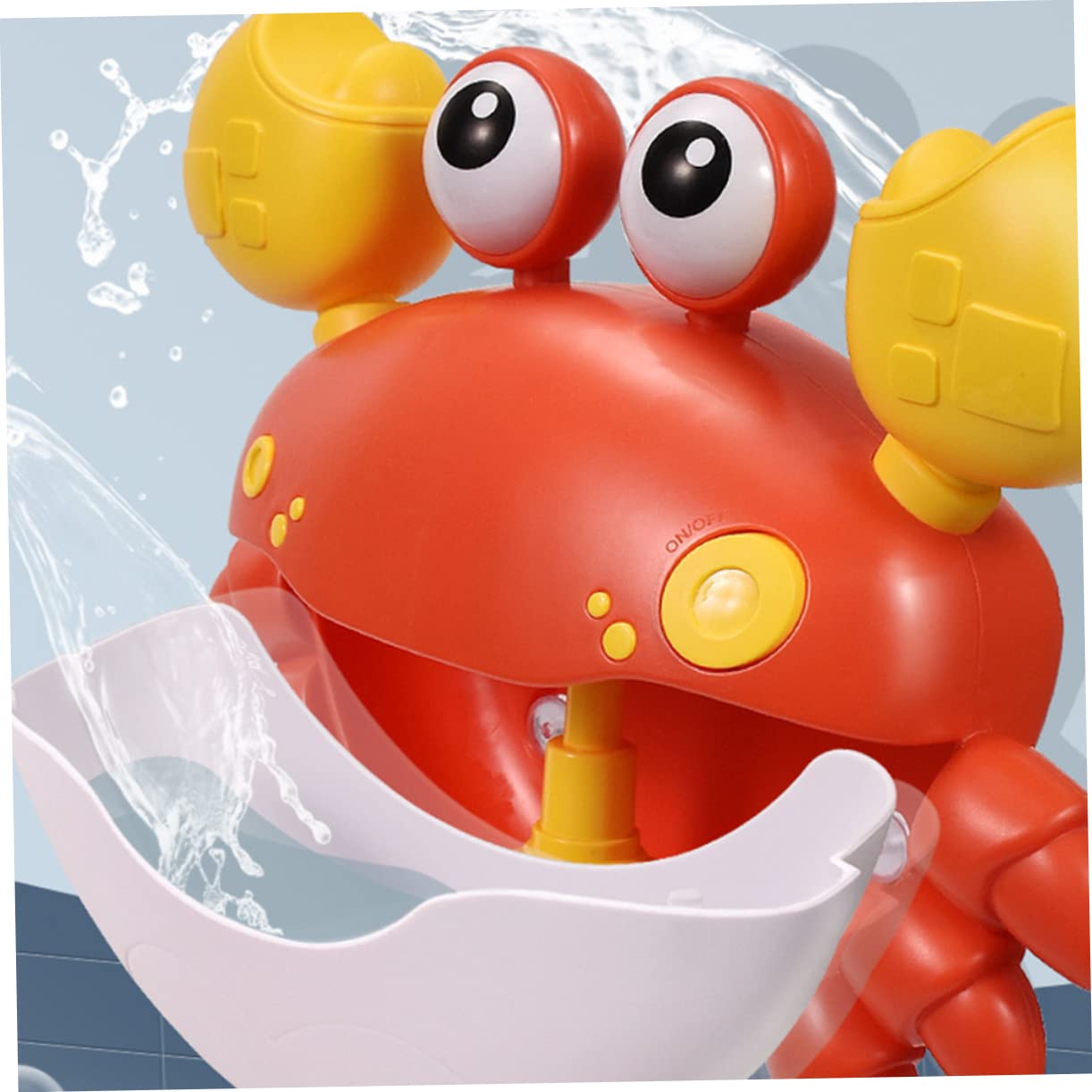 ORFOFE Kids Bath Bubble Machine - Red Plastic Toy for Bathtub Fun