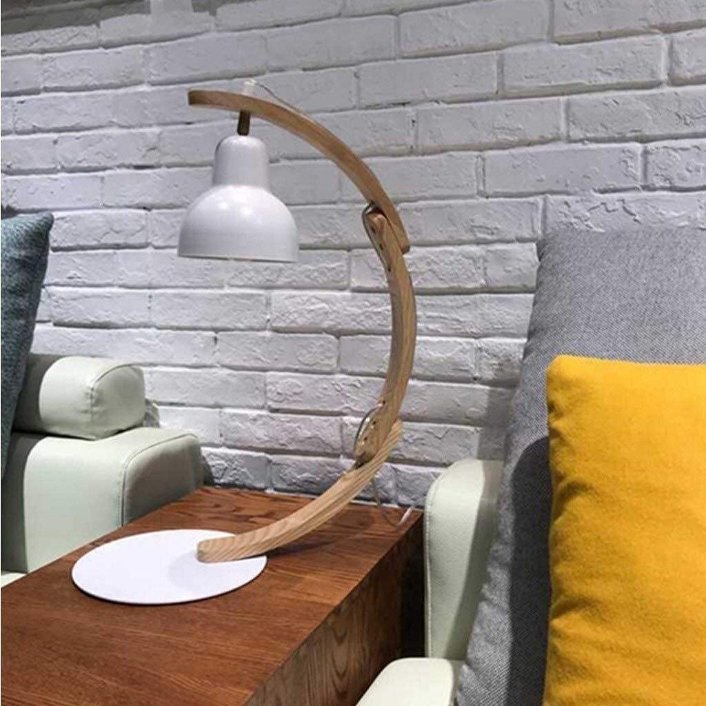 Nordic Modern Minimalist Desk Lamp - Eye Protection White Light, Push Button, 22.9x15 Inches, Perfect for Bedroom, Study & Office Workspace