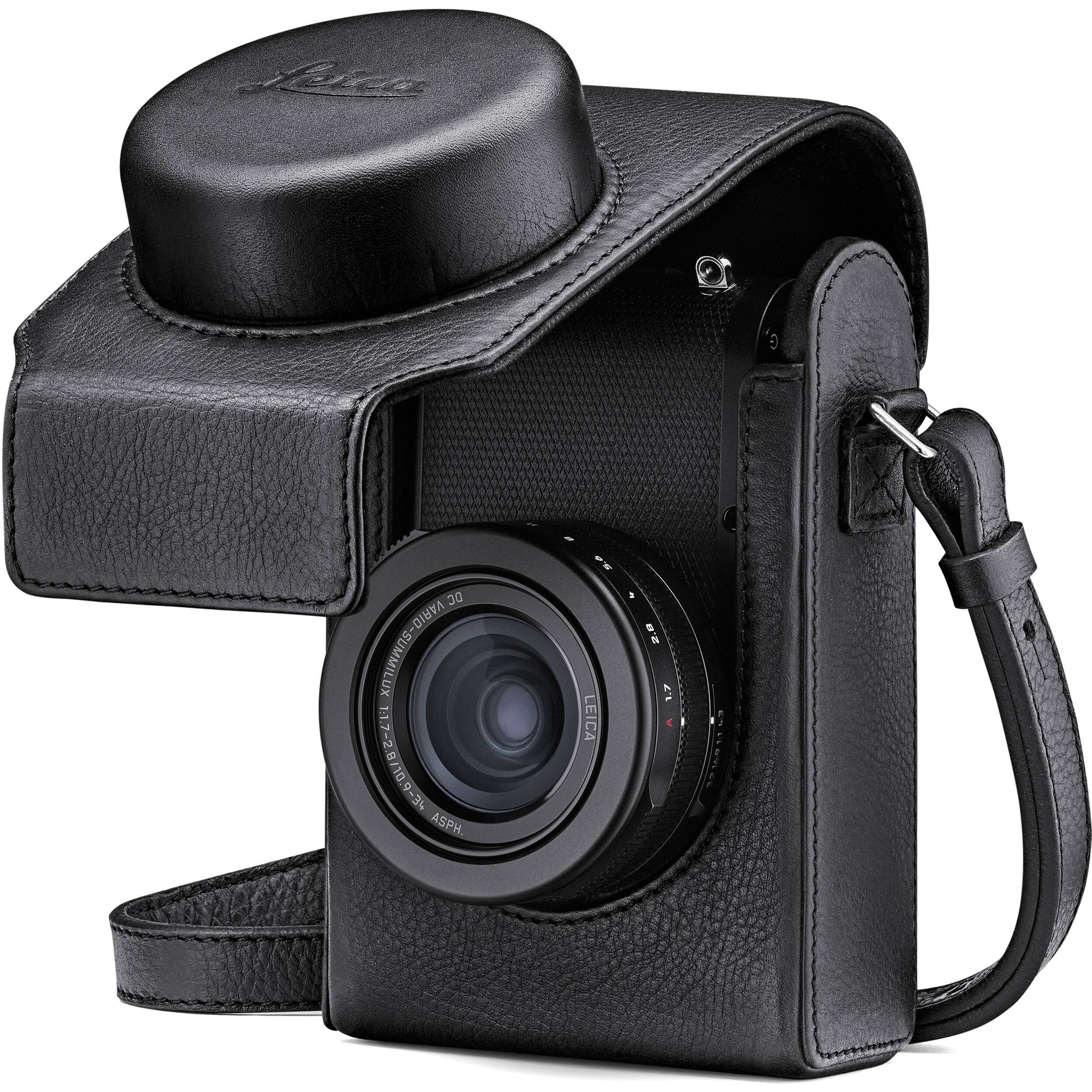 Leica D Lux 8 Genuine Leather Camera Case (Black) - Premium Protection for Travel & Street Photography