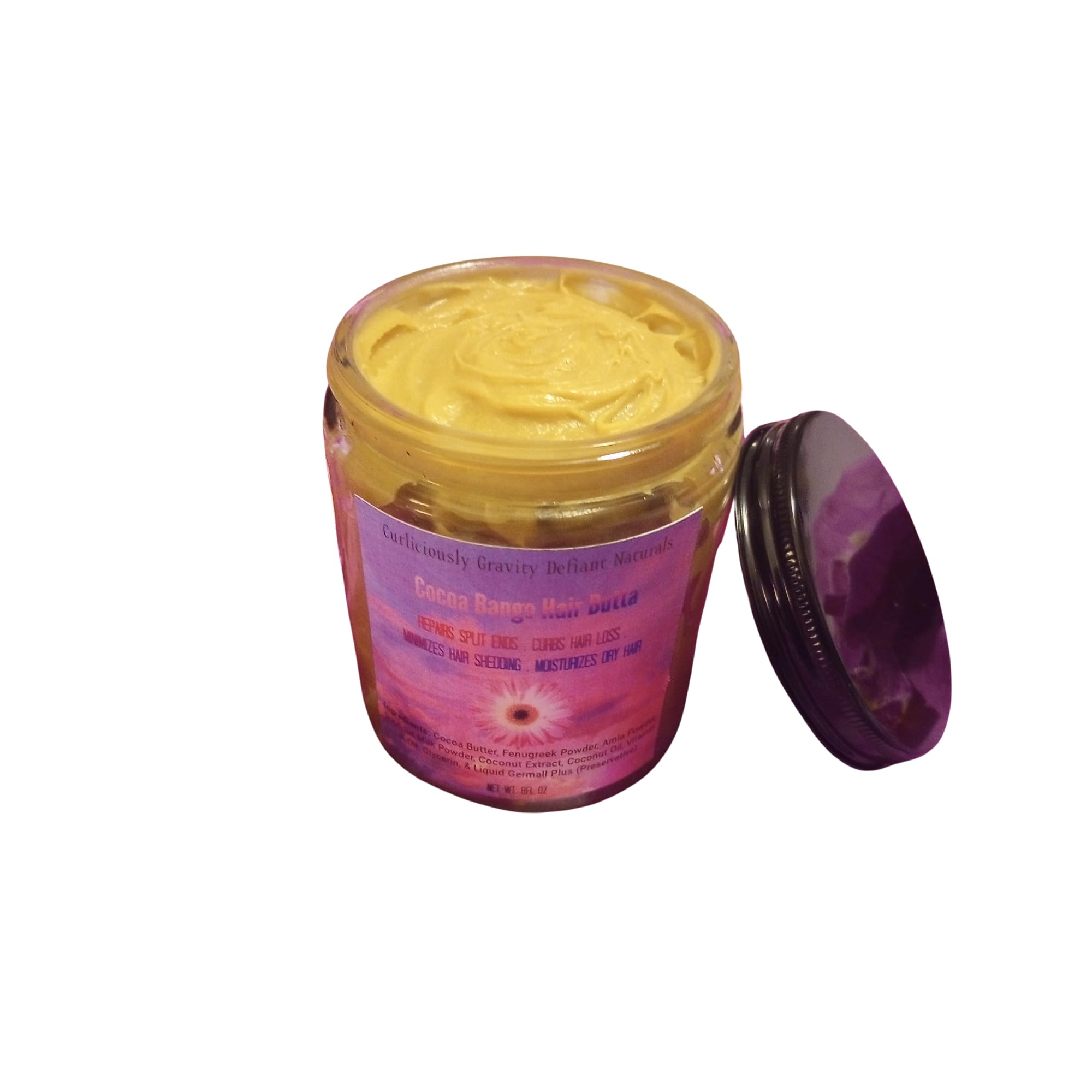 Cocoa Bango Hair Growth Butter with Fenugreek & Amla - Fast Hair Growth Treatment for Shine, Softness & Thickness | Moisturizes Dry Hair, Reduces Shedding (8oz) - Perfect for Damaged, Coarse or Weak Hair Care Routine