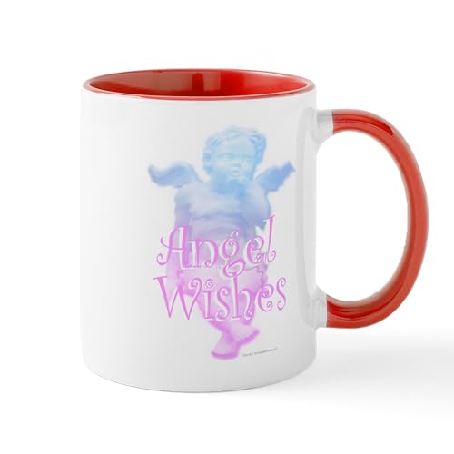 White/Red Inside - Angel Wishes Mug