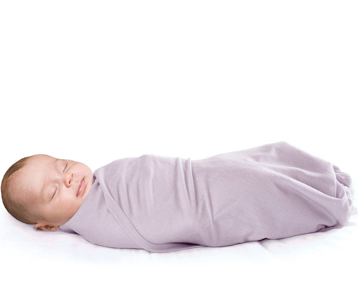 Premium Merino Wool Swaddle Blanket for Newborns 0-3 Months - Soft & Breathable Baby Wrap - Perfect for Nursery, Travel & Sleep Time - Lilac Color