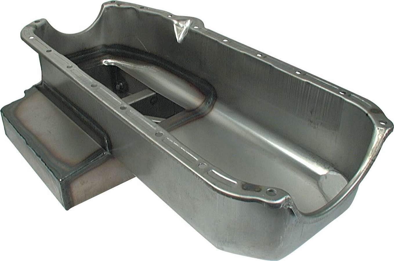 Allstar Performance ALL26132 6 Quart Oil Pan with Left Hand Dipstick - High Capacity Replacement for Chevy, Ford, Dodge - Perfect for Engine Upgrades & Performance Builds