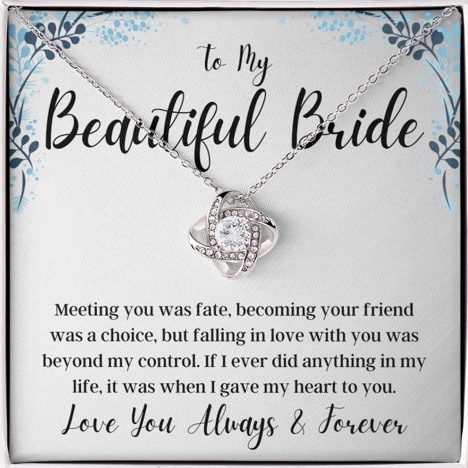Elegant Bridal Necklace - Perfect Wedding Day Gift from Groom to Bride | Romantic Jewelry Present for Her | Ideal for Proposals, Anniversaries & Special Occasions