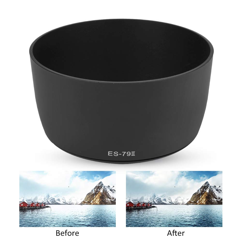 ES-79II Lens Hood for Canon EF 85mm f/1.2L USM - Professional Camera Accessory for Portrait & Low Light Photography - Perfect for Wedding, Studio & Outdoor Shooting