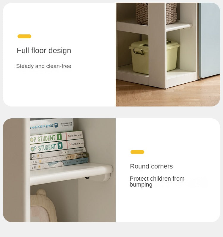 Pine Solid Wood Kids Wardrobe - Durable & Stylish Storage for Bedroom, Nursery, or Playroom - Perfect for Organizing Clothes, Toys & Accessories
