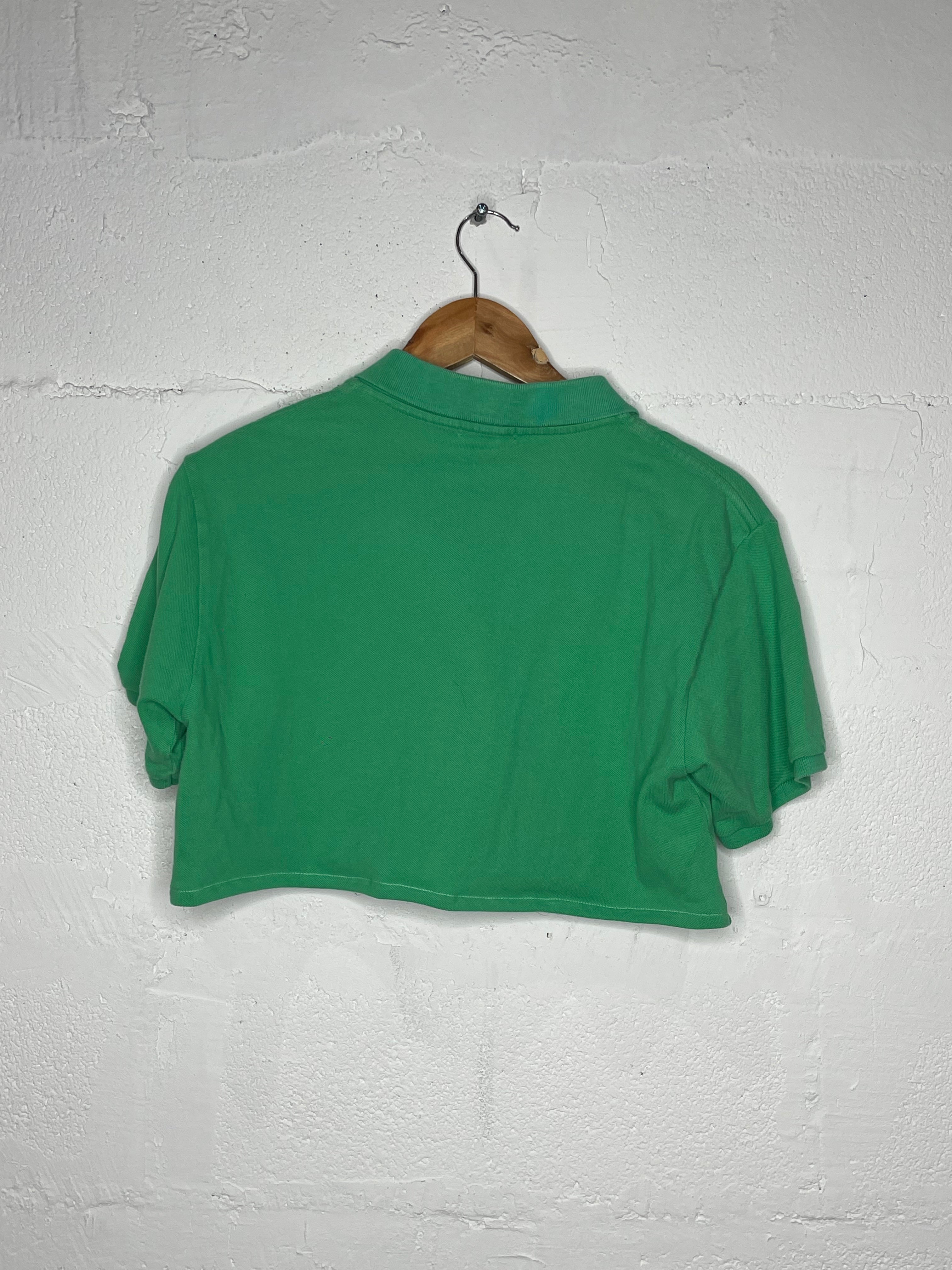Polo Ralph Lauren Women's Classic Fit Short Sleeve Crop Top - Casual Summer T-Shirt for Outfits, Beach, and Everyday Wear