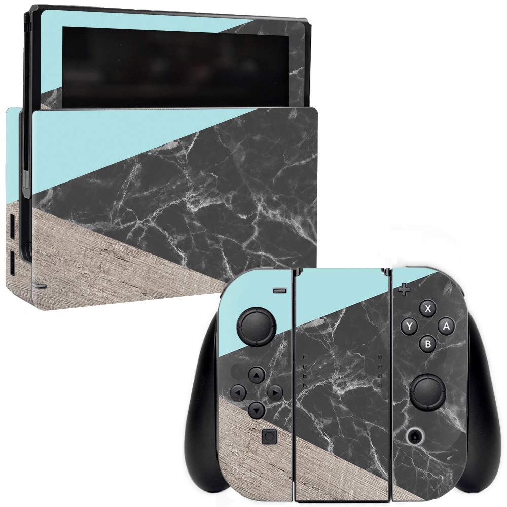 MightySkins Wood & Marble Vinyl Decal Wrap Cover for Nintendo Switch - Protective, Durable, Customizable Skin | Easy to Apply & Remove | Made in USA | Perfect for Gaming, Travel & Personalization