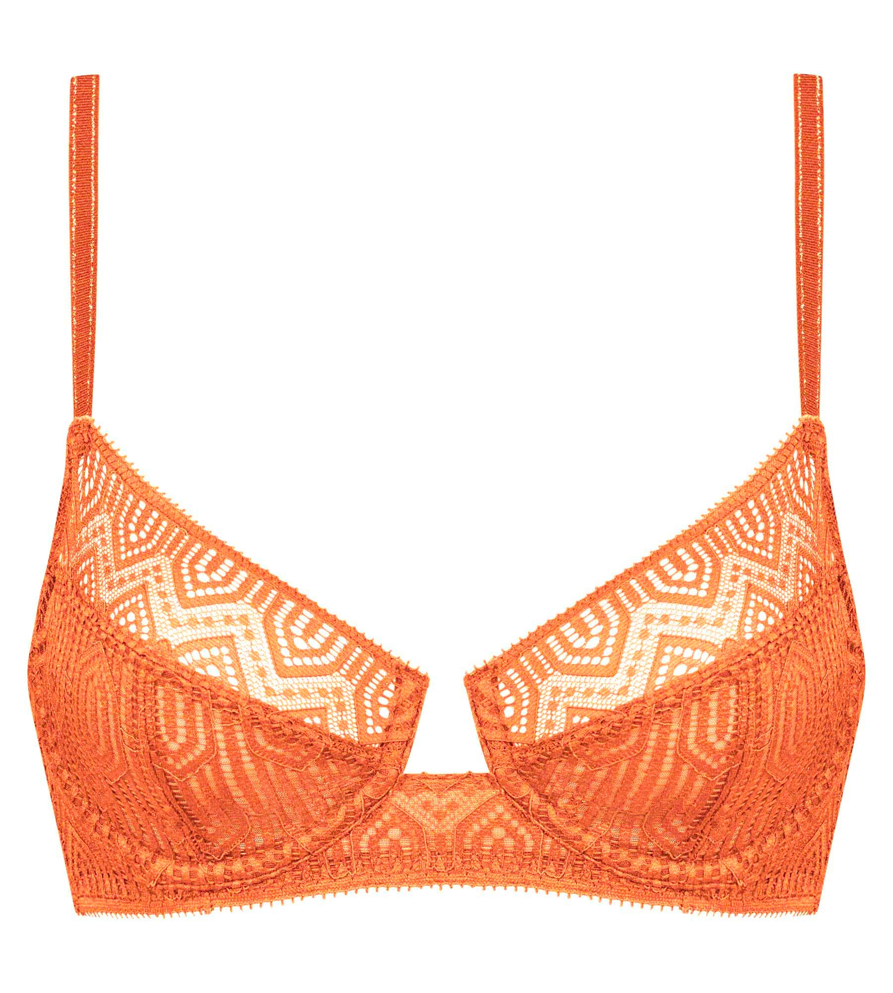 Graphic Lace Full Coverage T-Shirt Bra in Hazel by Dim - Perfect for Everyday Comfort & Support at Work or Leisure