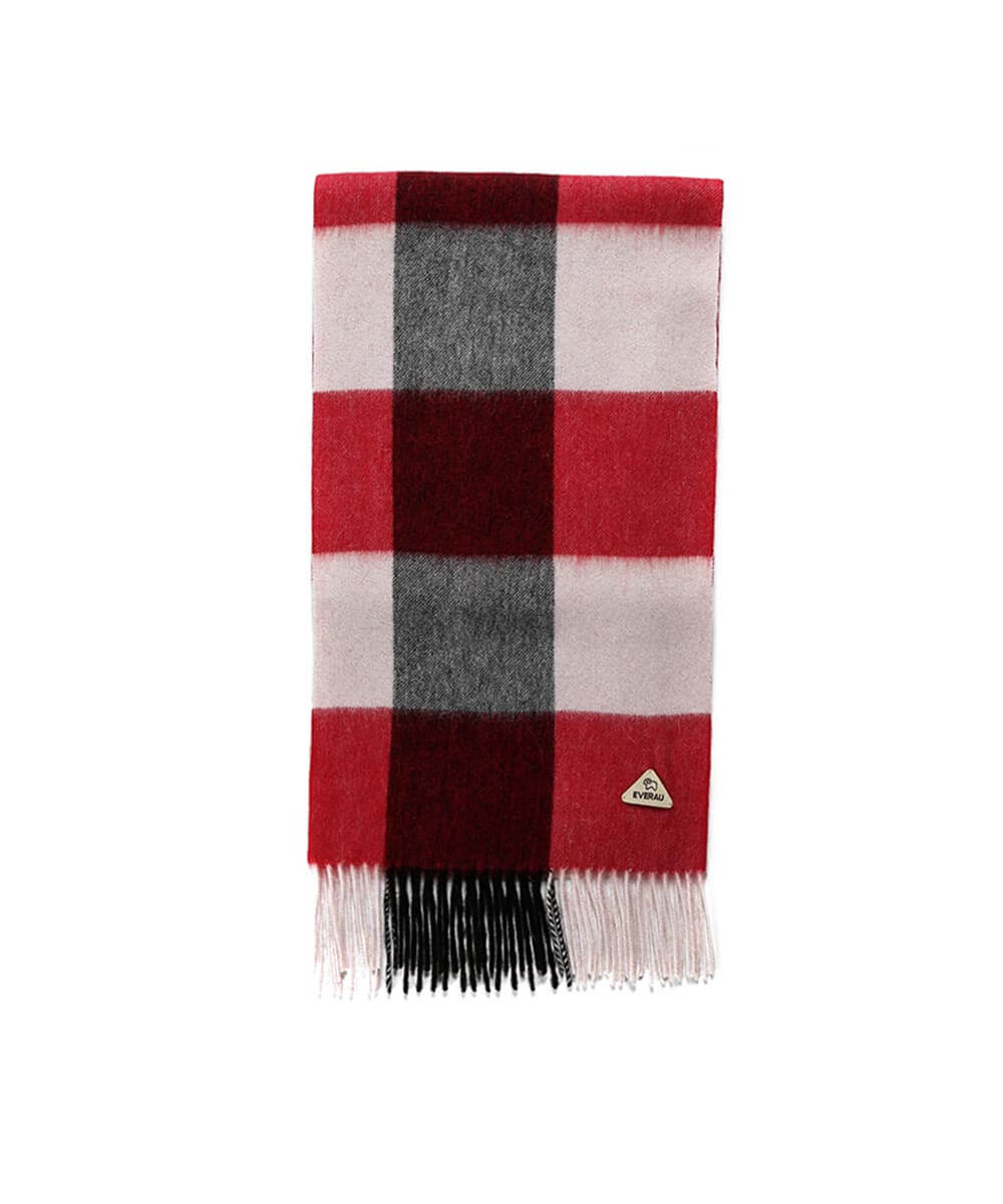 Wool Tartan Scarf - Warm Plaid Blanket Wrap for Women & Men - Soft Winter Fashion Accessory for Outdoor Activities, Travel & Cold Weather