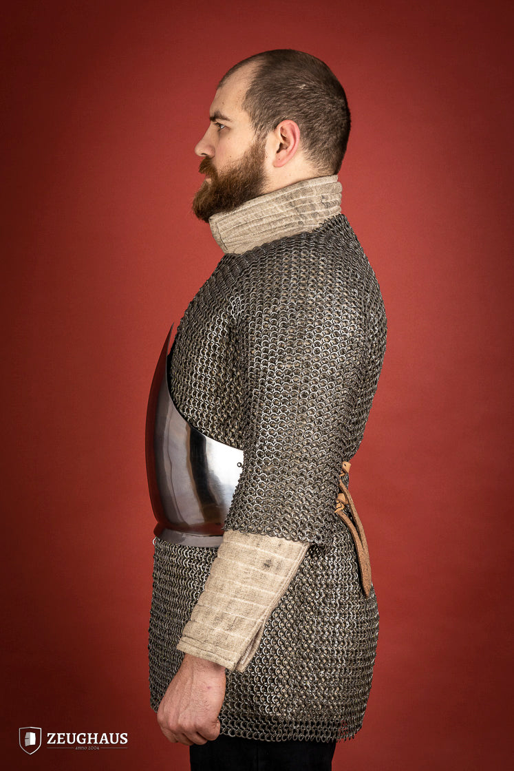 Polished Half Breastplate Armor - 1.6mm Thick Steel Medieval Costume for LARP, Cosplay & Renaissance Fairs | Perfect for Knights, Warriors & Historical Reenactments