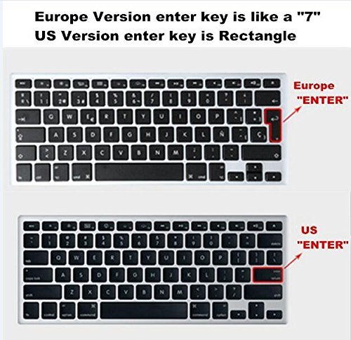 Se7enline 2-in-1 MacBook Track Pad Protector & Keyboard Cover - Compatible with MacBook Pro 13/15/17 Inch (Pre-2016) & All MacBook Air 13 Inch - Ultra Thin Clear Transparent Protective Film - Perfect for Work, Travel & Daily Use