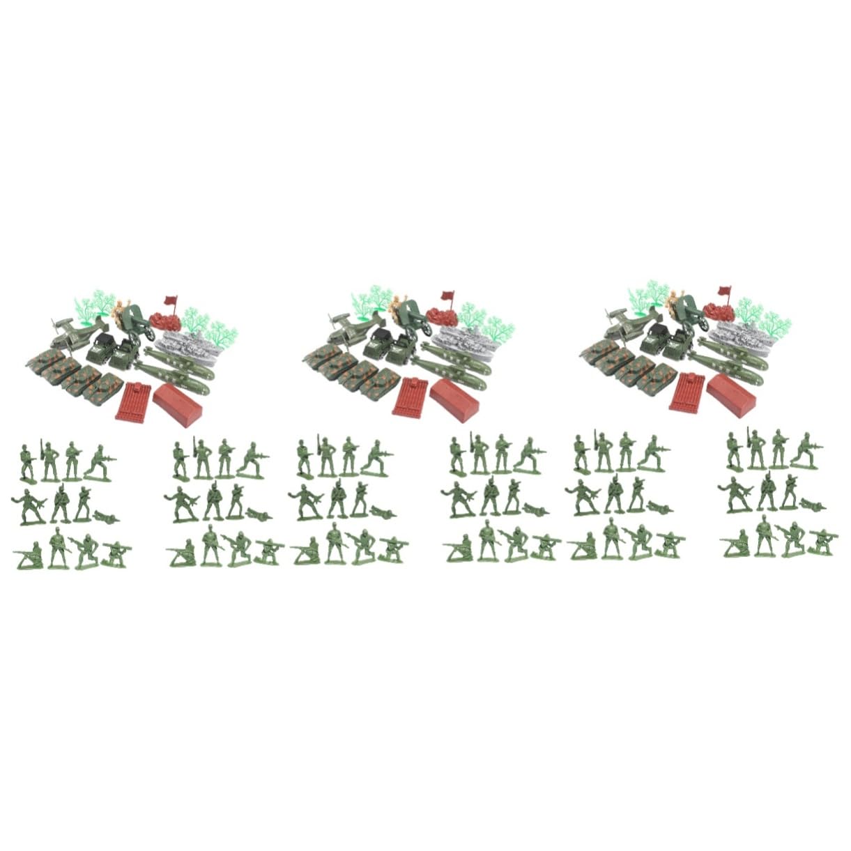 120pcs Army Soldier Figure Toy Set - Plastic Military Playset for Kids, Boys & Men - Fun Battle Game Toy for Collectors & Gifts | Perfect for Birthday Parties, War-Themed Games & Diorama Displays