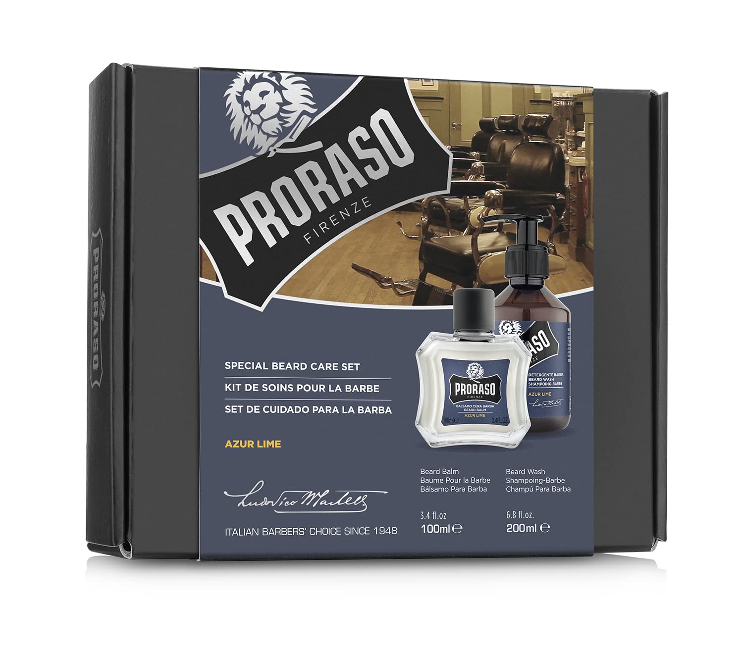 Proraso Beard Care Duo Kit - Beard Balm & Wash for New or Short Beards | Softens & Conditions Facial Hair | Perfect for Daily Grooming & Styling