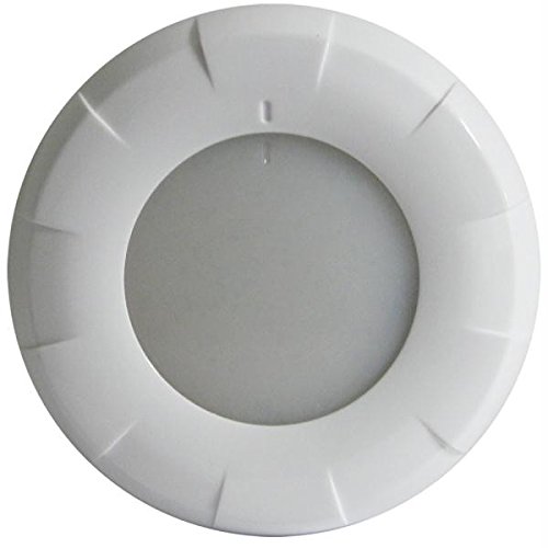 Lumitec Aurora LED Dome Light - White Finish with White/Red Dimming - Perfect for Boats, RVs, and Marine Lighting Applications