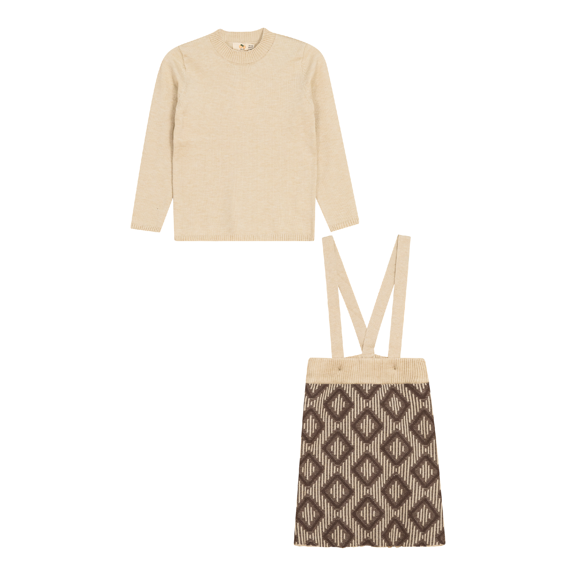 Diamond Knit 2-Piece Set for Women - Soft & Stylish Matching Outfit | Perfect for Casual Wear, Date Nights & Travel