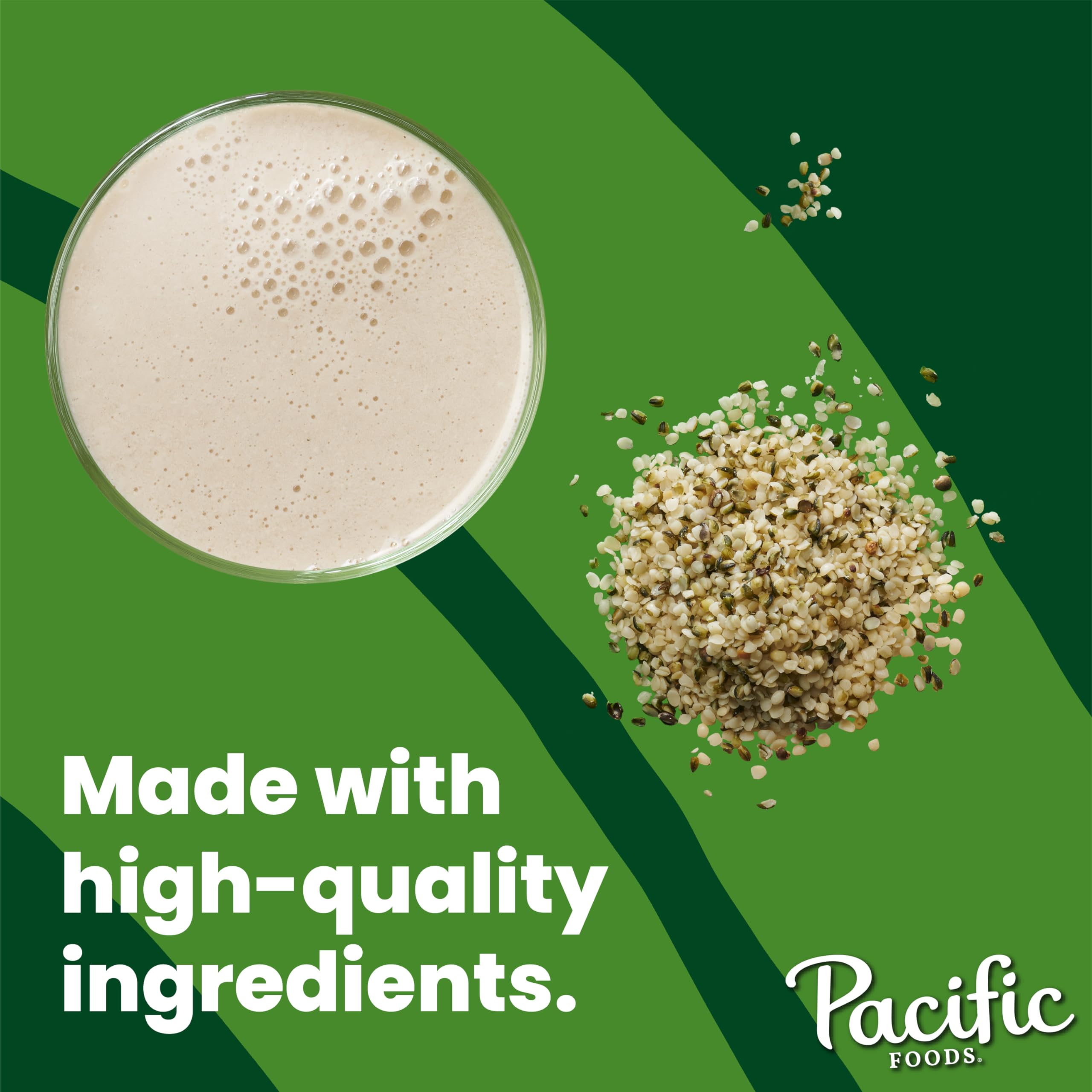 Pacific Foods Hemp Original Unsweetened Plant-Based Milk - Keto Friendly, Dairy Free, Vegan, 32 Fl Oz (Pack of 12) - Perfect for Smoothies, Coffee Creamer & Healthy Breakfast