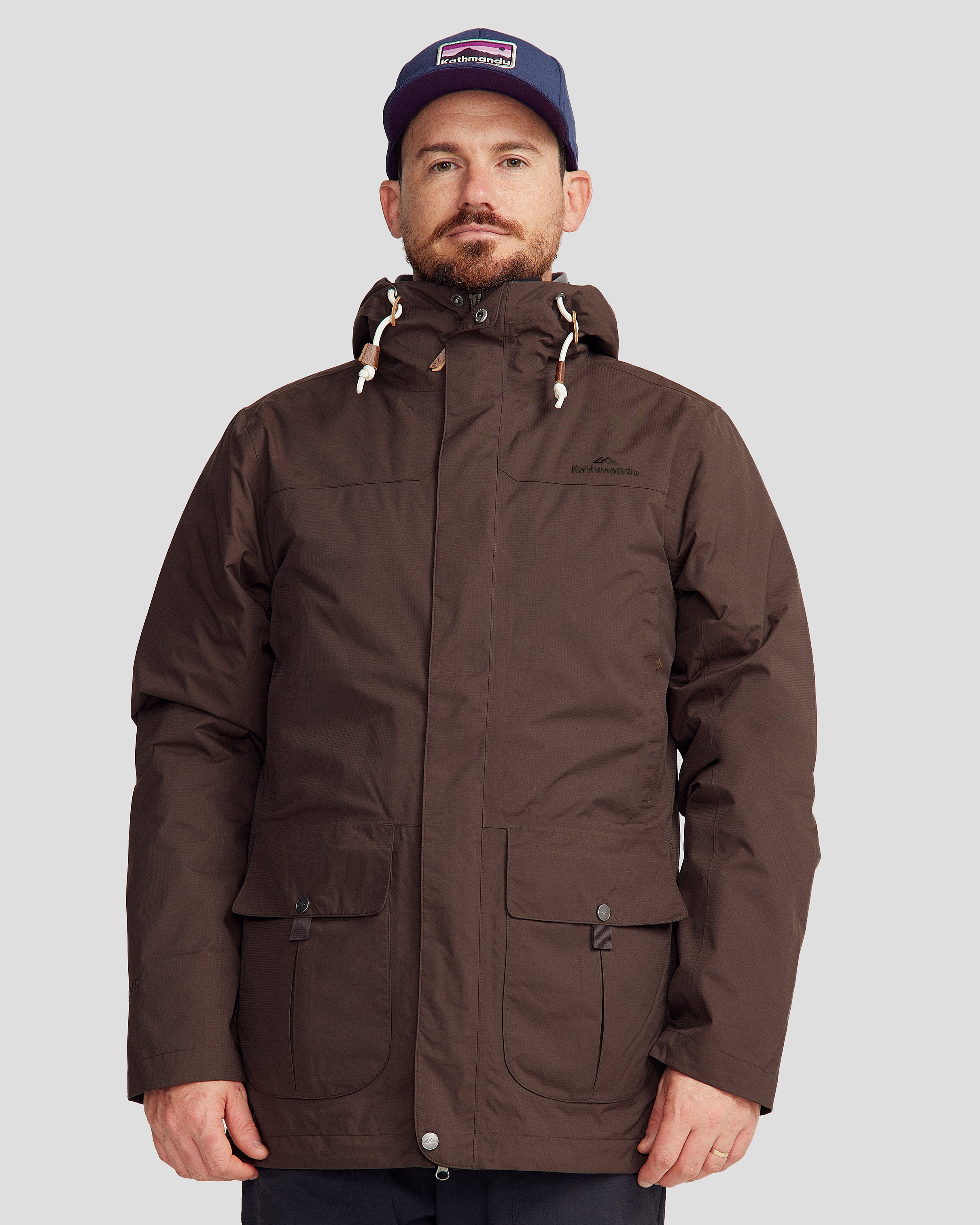 Benmore 5-in-1 Convertible Men's Jacket V2 - Waterproof Windproof Winter Coat for Hiking, Camping & Cold Weather Outdoor Activities