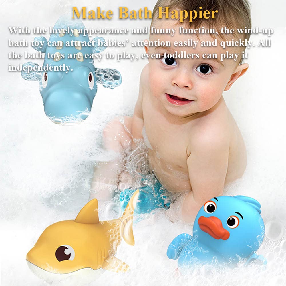 Wind-Up Pufferfish Bath Toy - Swimming Puffer Fish Bathtub Toy for Kids, Floating Water Toy for Pool & Bathtub, Fun Bath Time & Pool Party Toy (Pink) - Perfect for Toddler Bath Time, Summer Pool Parties & Sensory Water Play