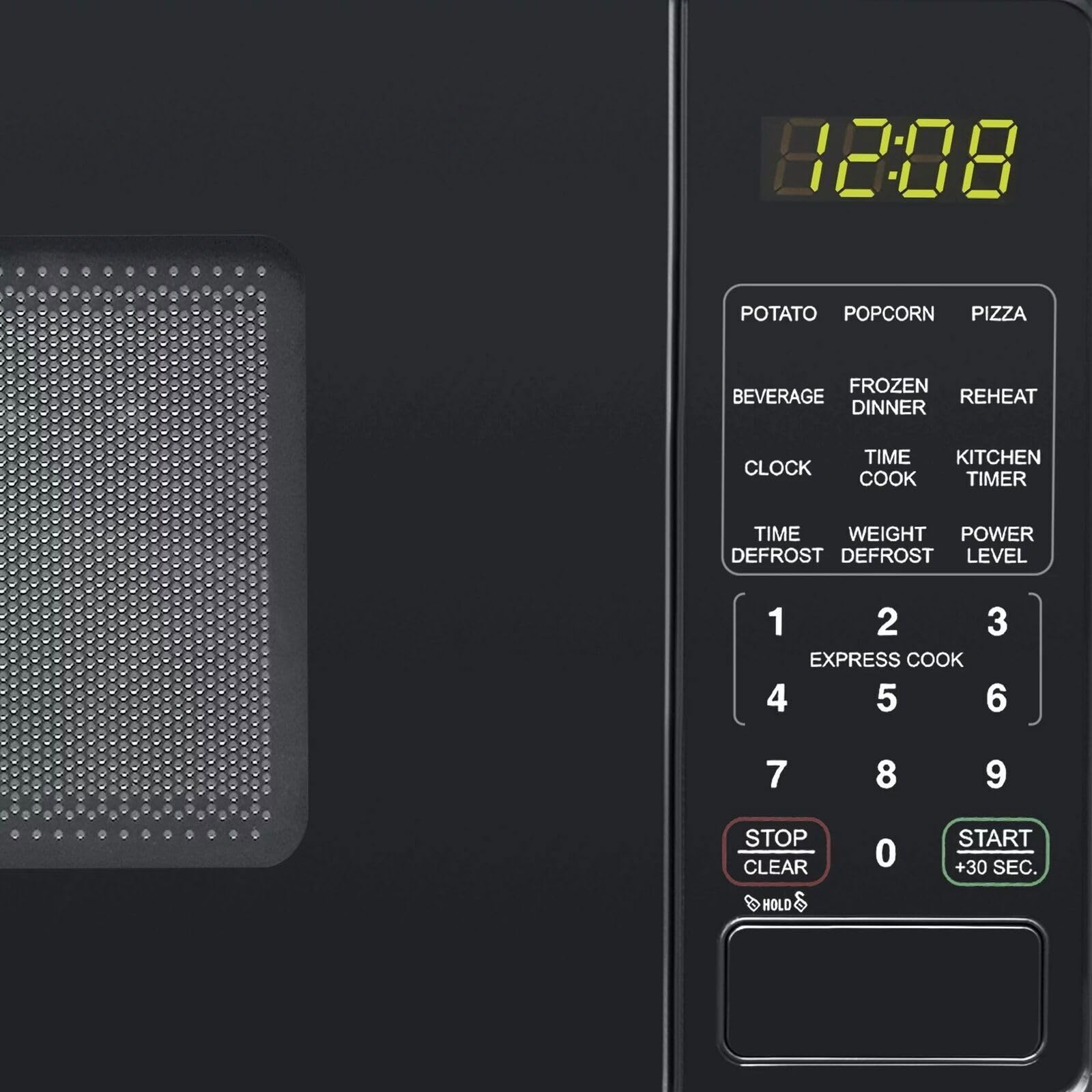 0.7 cu. ft. Compact Microwave Oven - Countertop, Black/White/Red - OEM | Perfect for Small Kitchens, Dorms & Offices