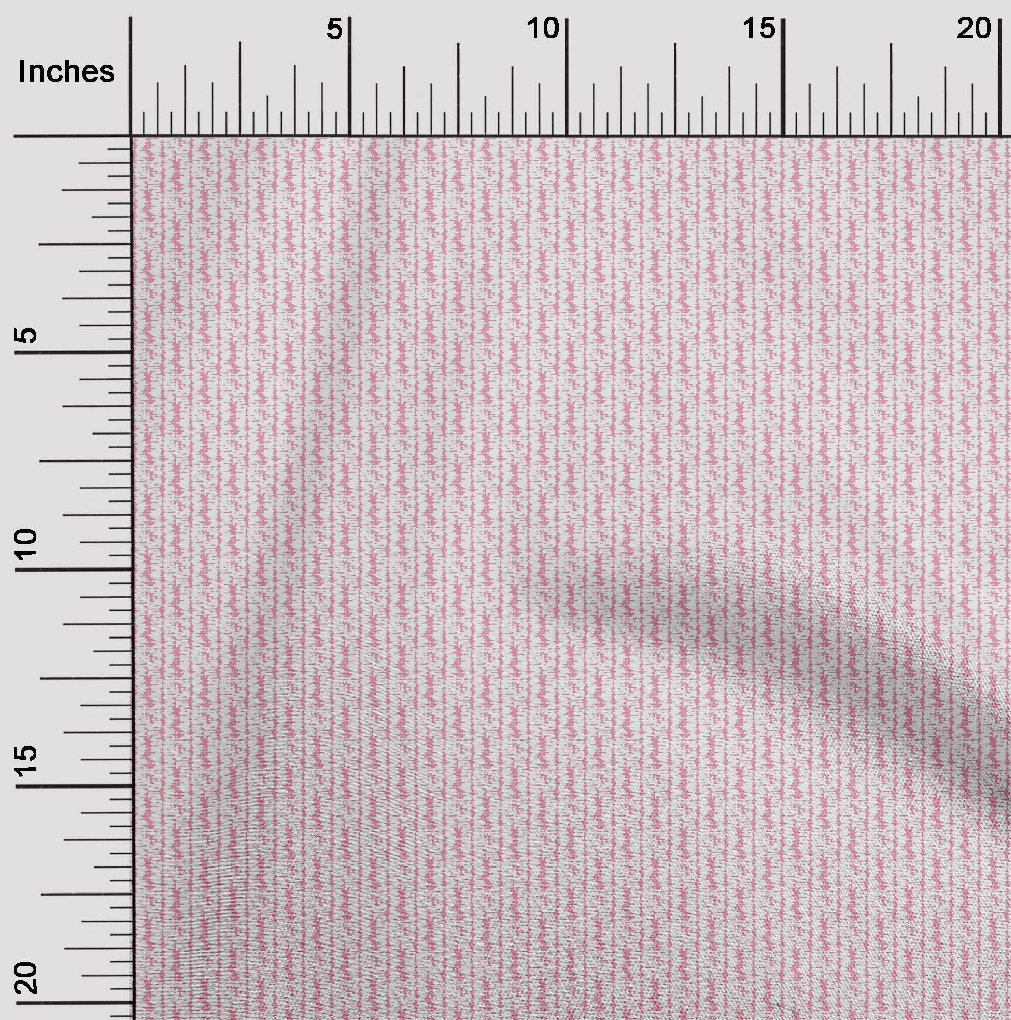 oneOone Cotton Cambric Pink Abstract Texture Fabric - 56 Inch Wide Printed Dress Material by The Yard | Perfect for DIY Dresses, Quilting & Home Decor Projects