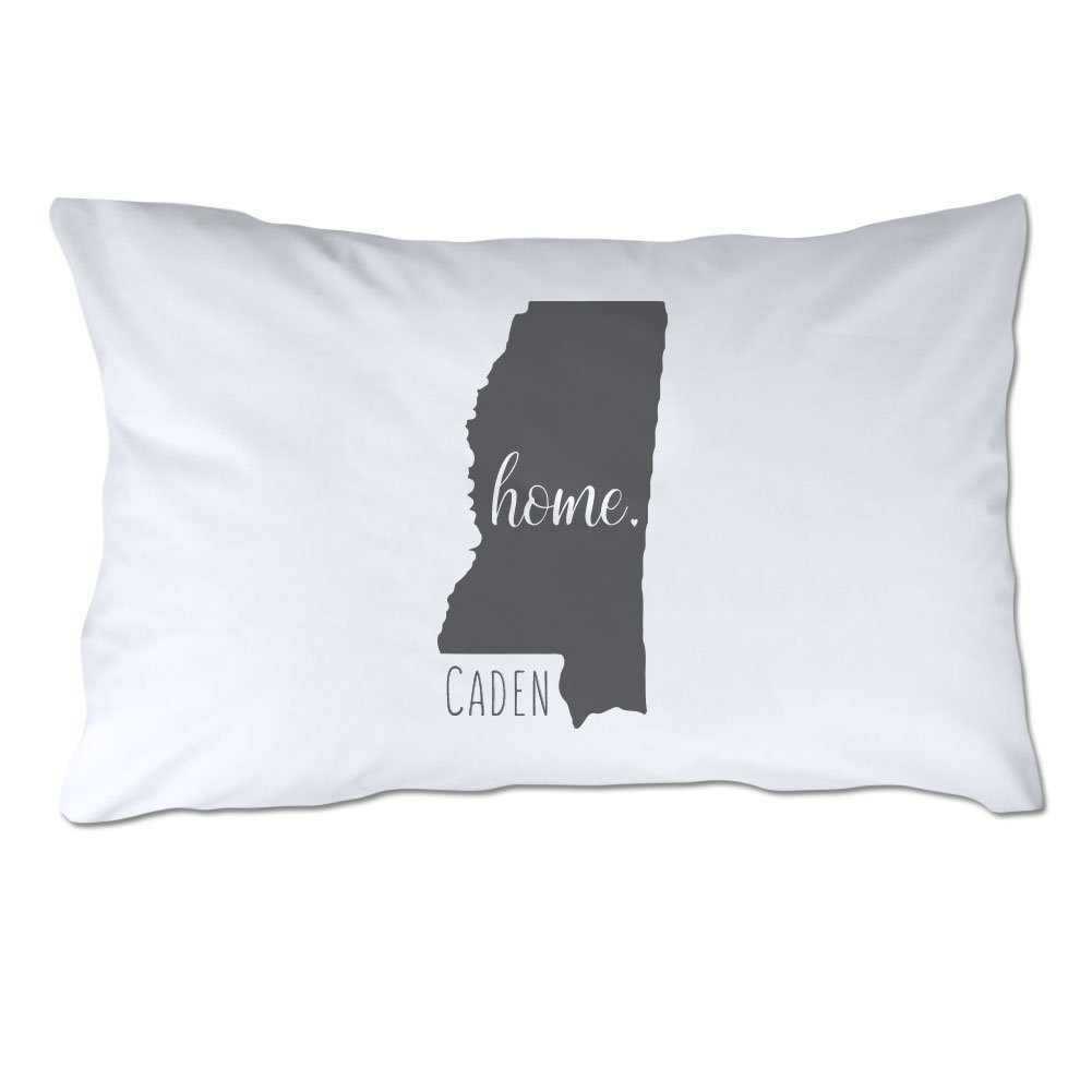 Custom Mississippi State Home Pillowcase - Personalized Cotton Decorative Cushion Cover for Bedroom, Living Room & Dorm Decor