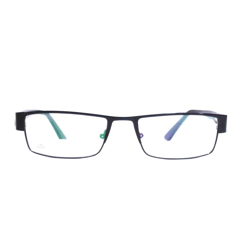 Premium Full Frame Metal Eyeglasses with Wine Red Temples R1162wn - Stylish & Durable for Work, Reading & Everyday Wear