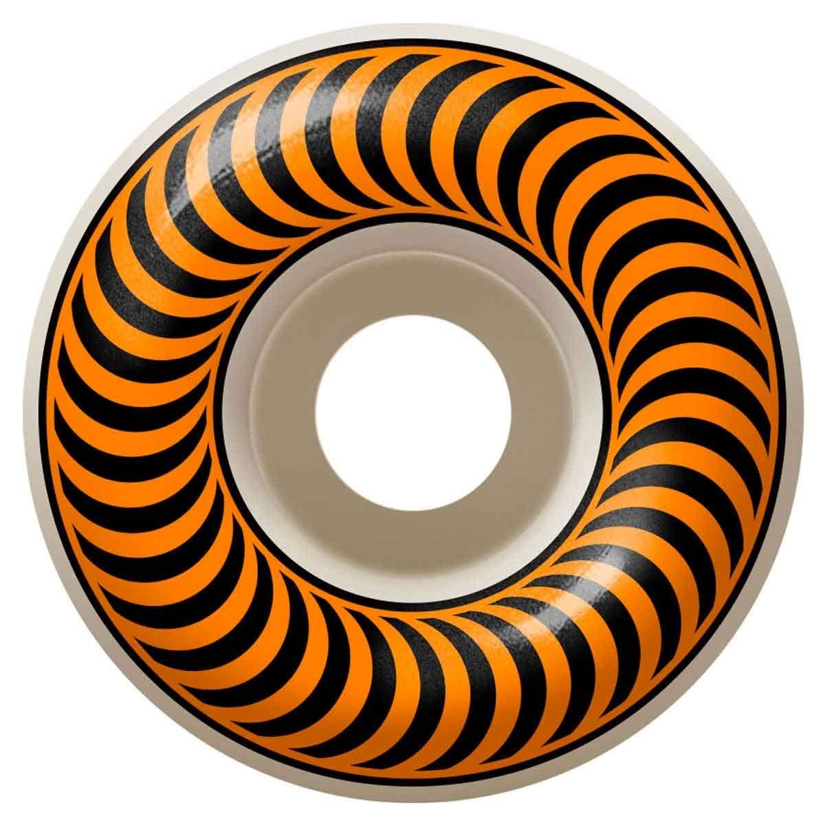 Spitfire Skateboard Wheels Classic Series - Set of 4, 53mm Orange Wheels for Street & Park Skateboarding | High-Performance Skate Wheels for Smooth Ride & Tricks