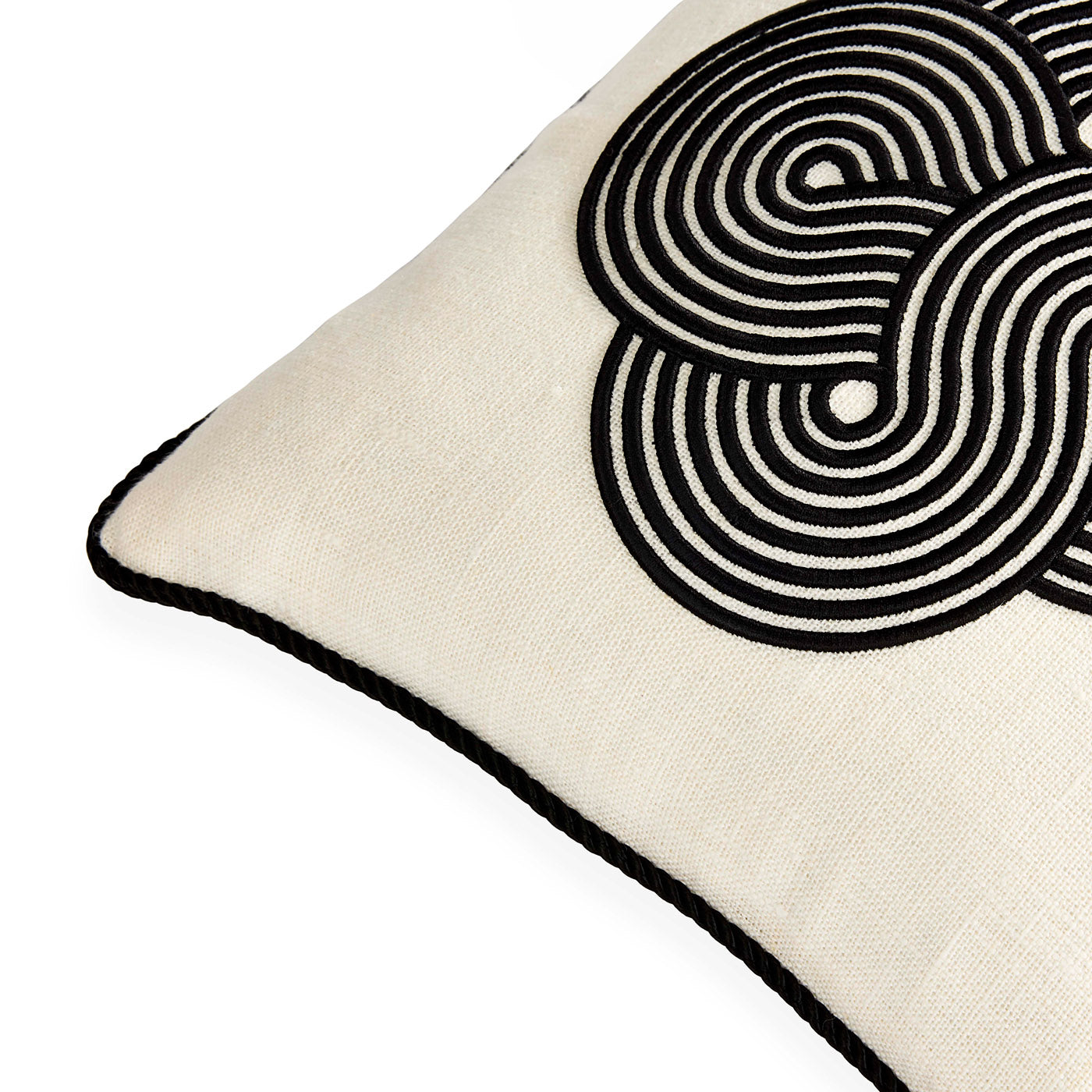 Pompidou Black and White Cloud Pillow - Ultra Soft Decorative Throw Pillow for Sofa, Bed, and Living Room - Perfect for Home Decor and Cozy Comfort