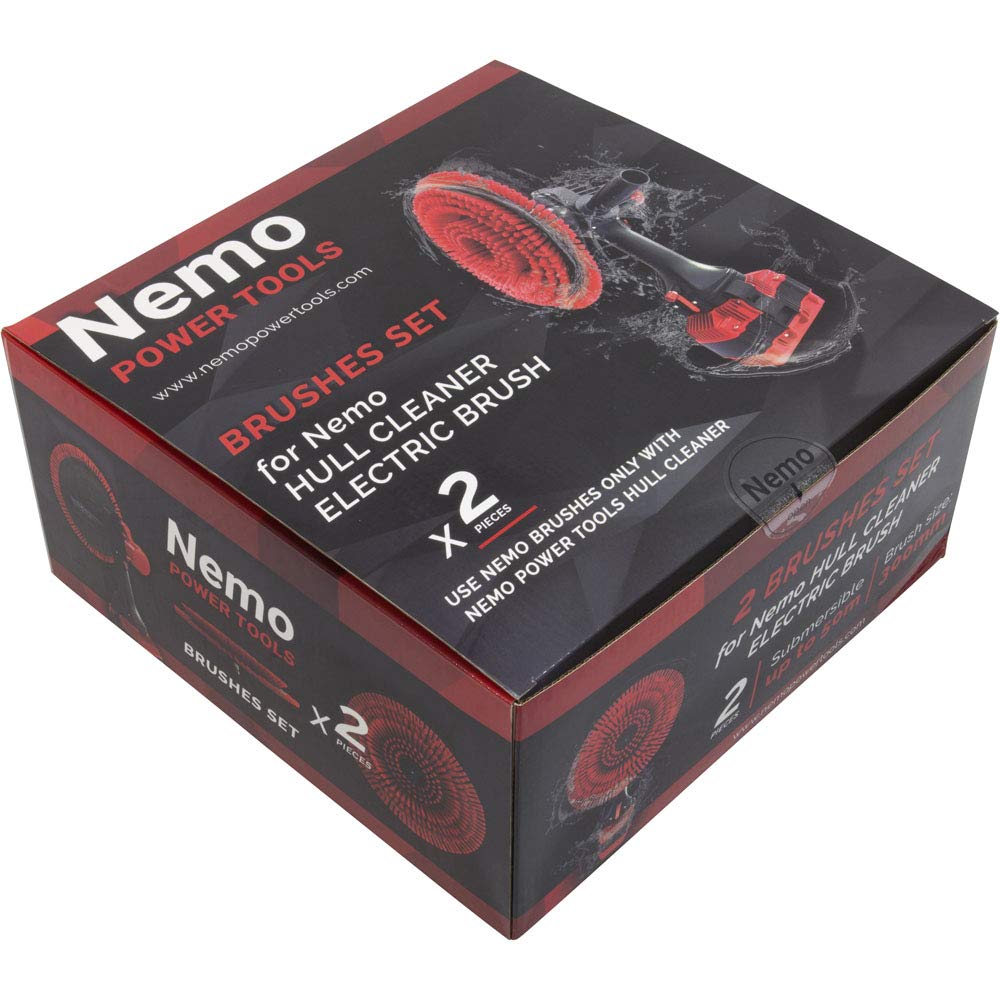 Nemo Power Tools Brushes - Heavy Duty Hull Cleaner Scrubber for Boat & Marine Cleaning | Durable Boat Brush for Deck, Hull & Dock Maintenance