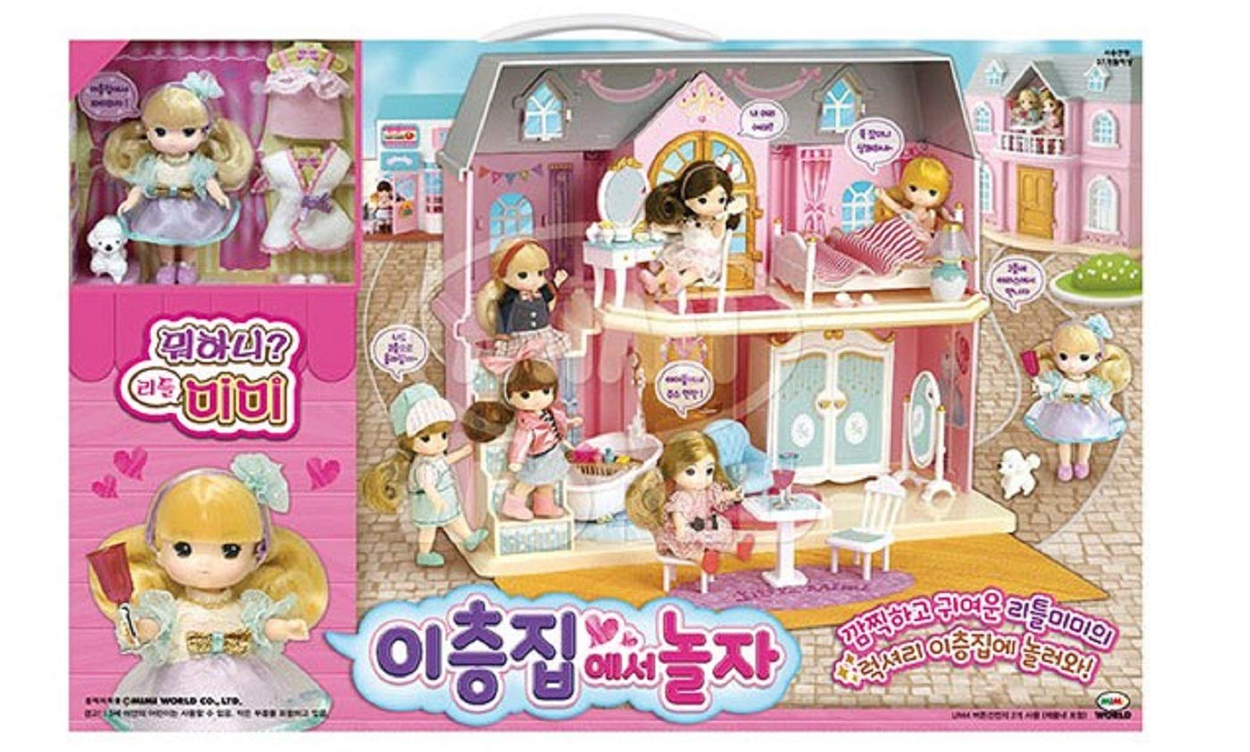 Mimi World 2-Story Dollhouse Playset - Interactive Role Play Toy for Kids, Pretend Play House with Furniture & Accessories - Perfect for Imaginative Play & Storytelling