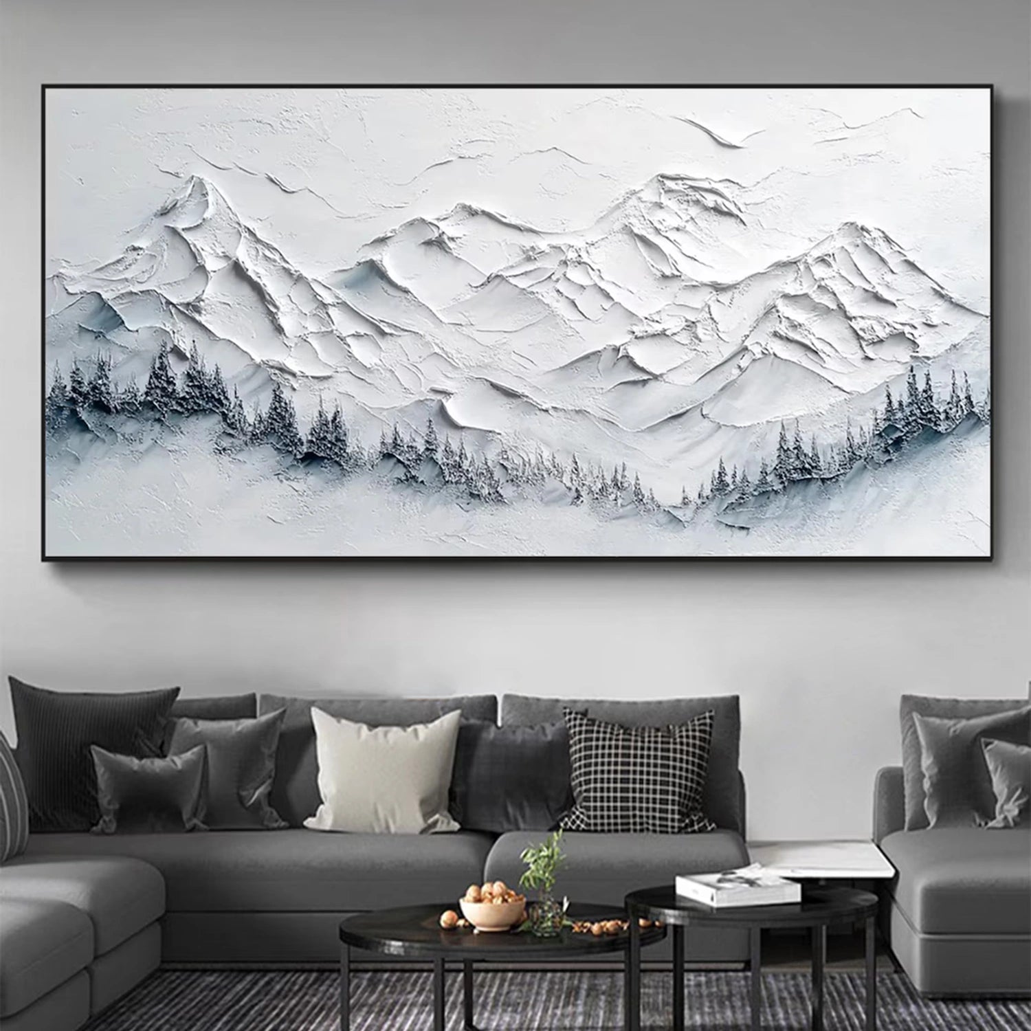Minimalist Textured Plaster Art Painting - Modern Abstract Wall Decor for Living Room, Bedroom & Office #MM303
