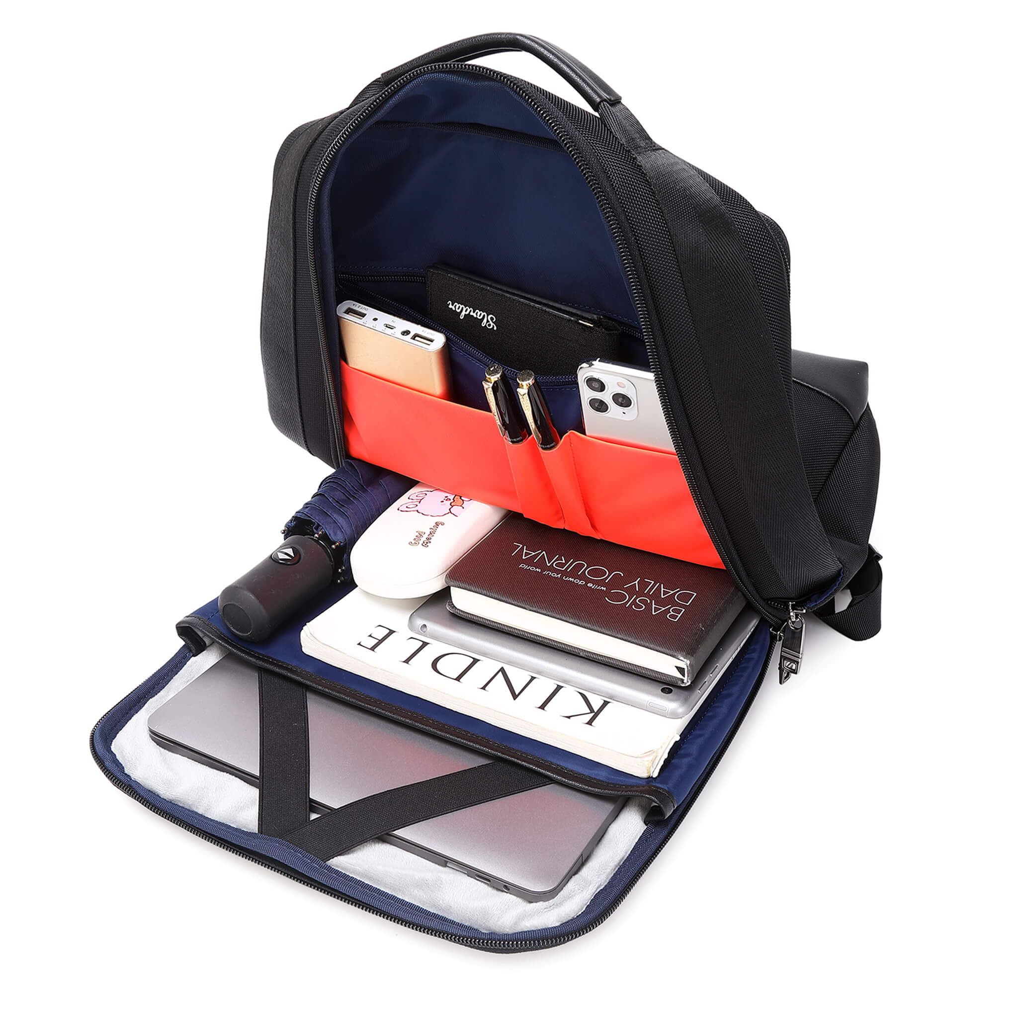 TPB001 Troop London Urban Laptop Backpack - Waterproof Business Backpack for Men & Women, College Backpack with USB Charging Port - Perfect for Work, School & Travel