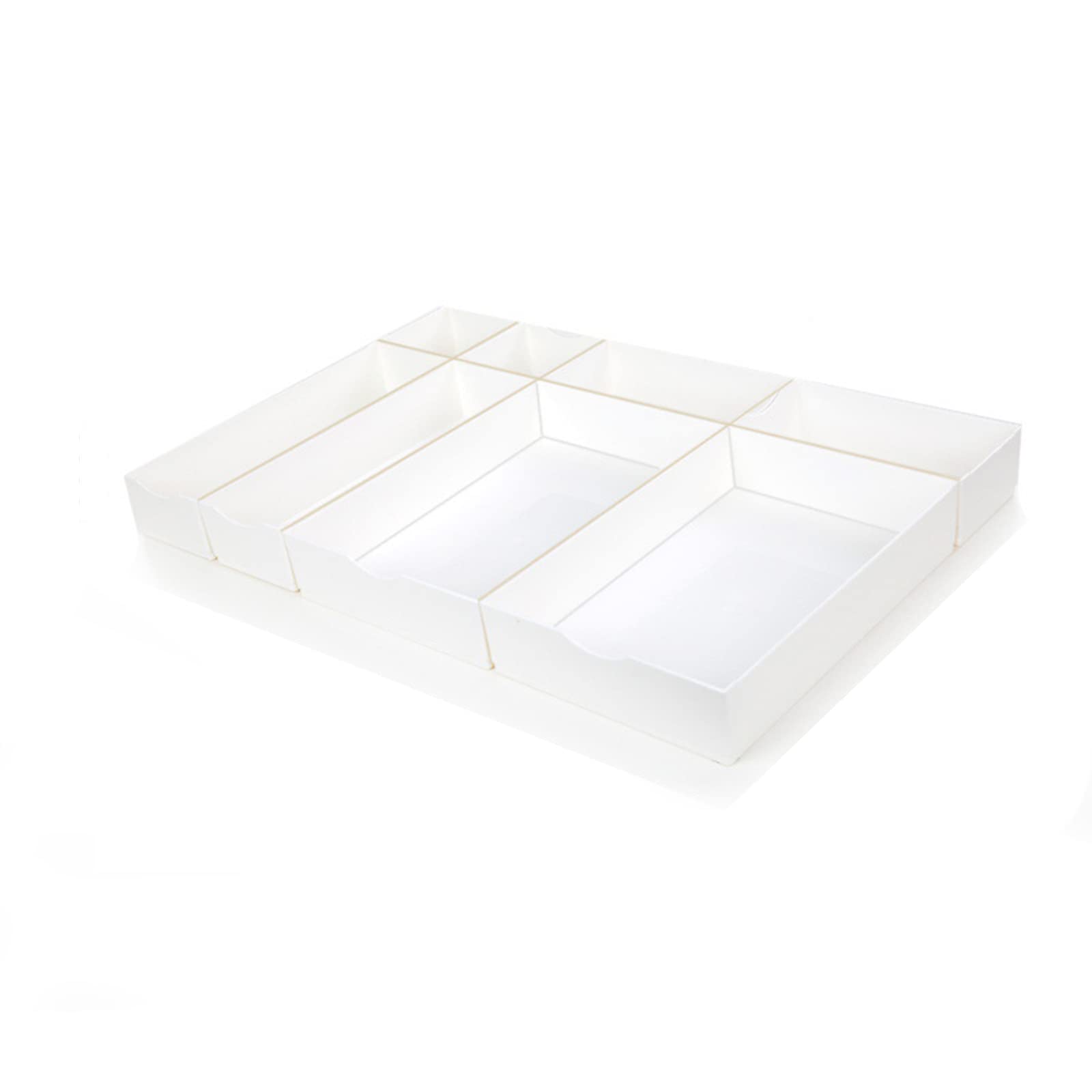 YDHNB Kitchen Utensil Drawer Organizer - Silverware Tray for Cutlery Storage, Desk Drawer Organizer with Adjustable Dividers - Perfect for Kitchen, Office & Dorm Organization (12.5