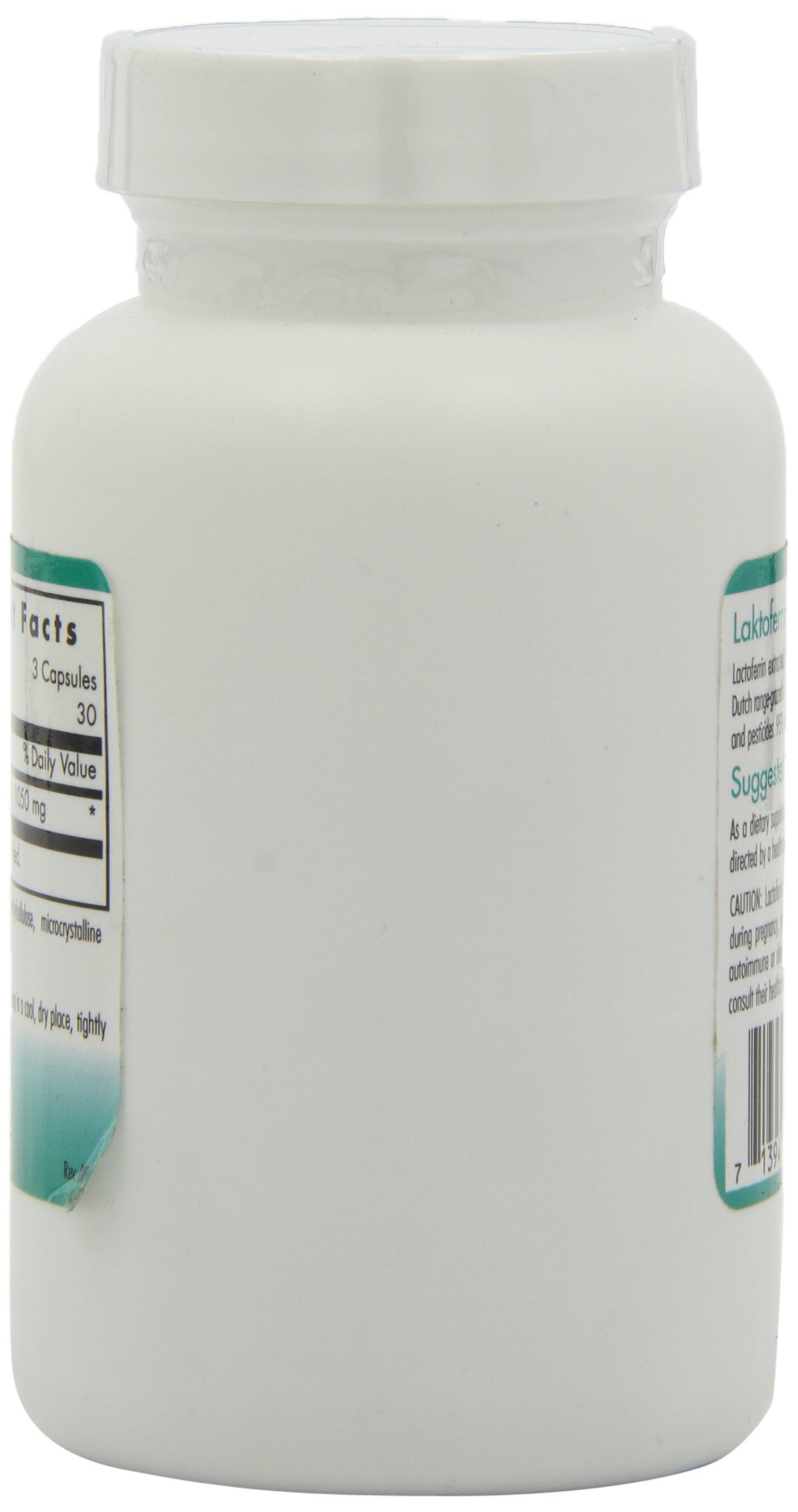 Nutricology Lactoferrin Supplement 350mg - Bovine Colostrum Immune Support, Iron Supplement with Bioactive Peptides, 90 Vegicaps for Daily Immune & Gut Health - Perfect for Travel, Fitness & Wellness Routines